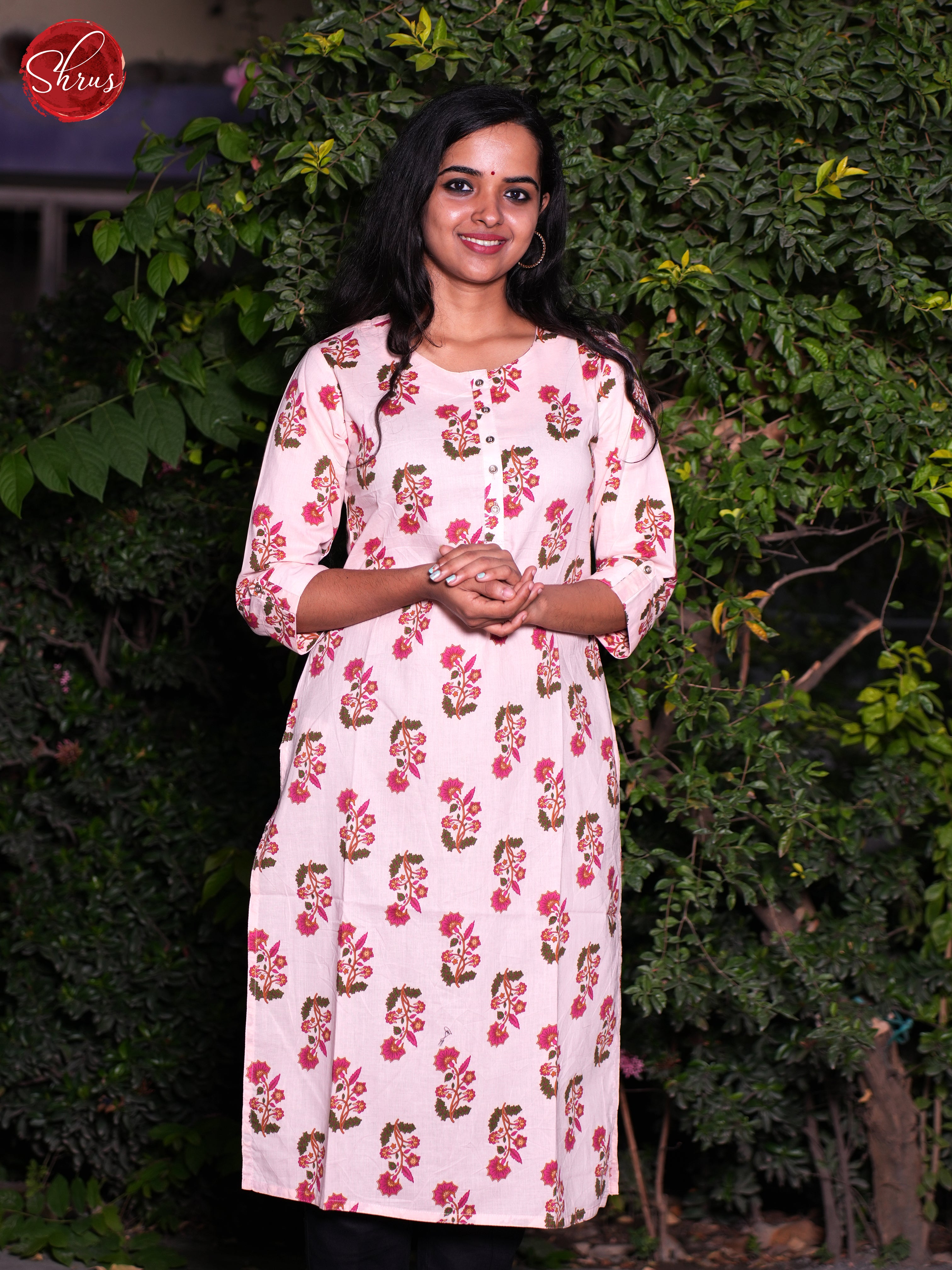 Pink- Readymade Kurti - Shop on ShrusEternity.com