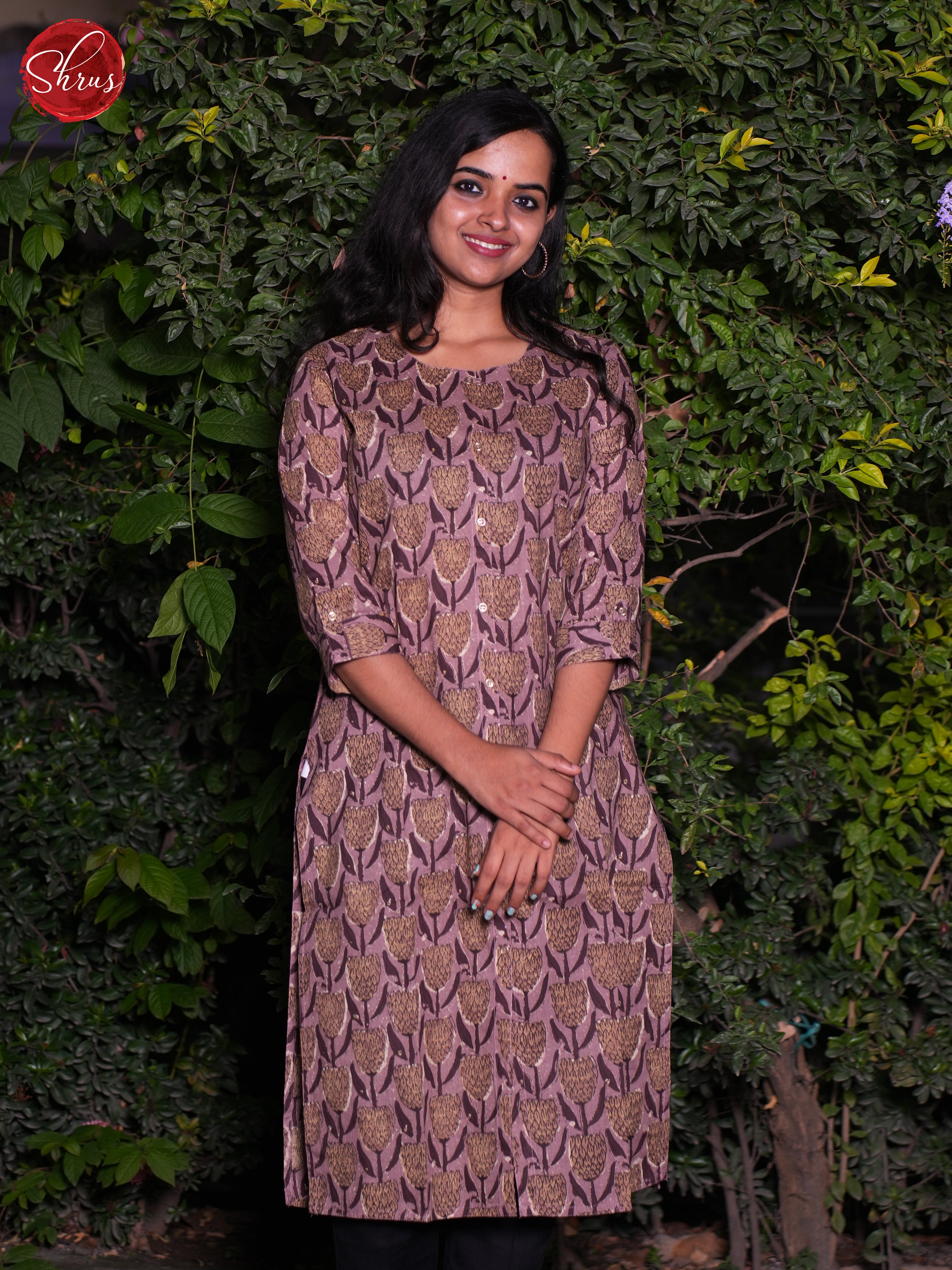 Purple - Readymade Kurti - Shop on ShrusEternity.com
