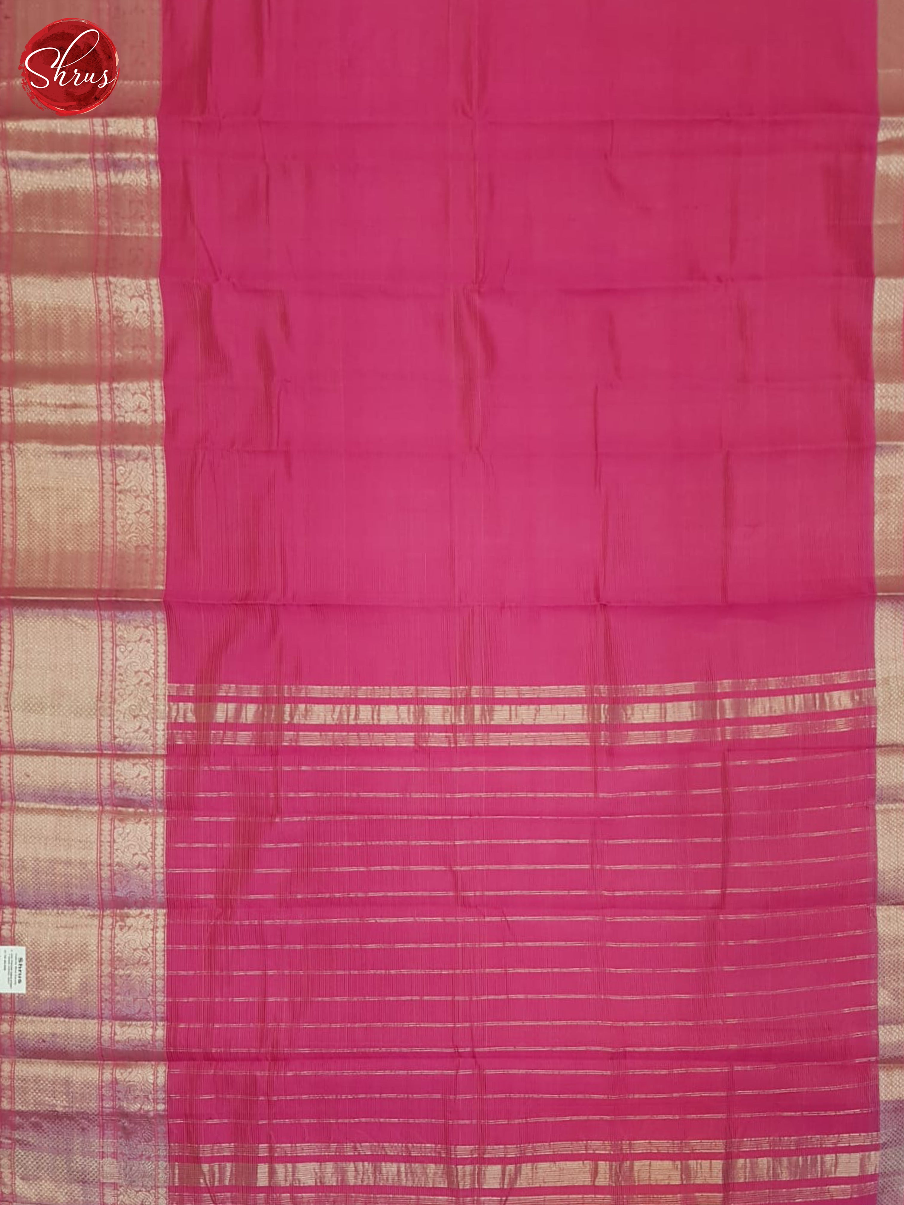 Pink(single tone)-Mangalagiri silk cotton - Shop on ShrusEternity.com
