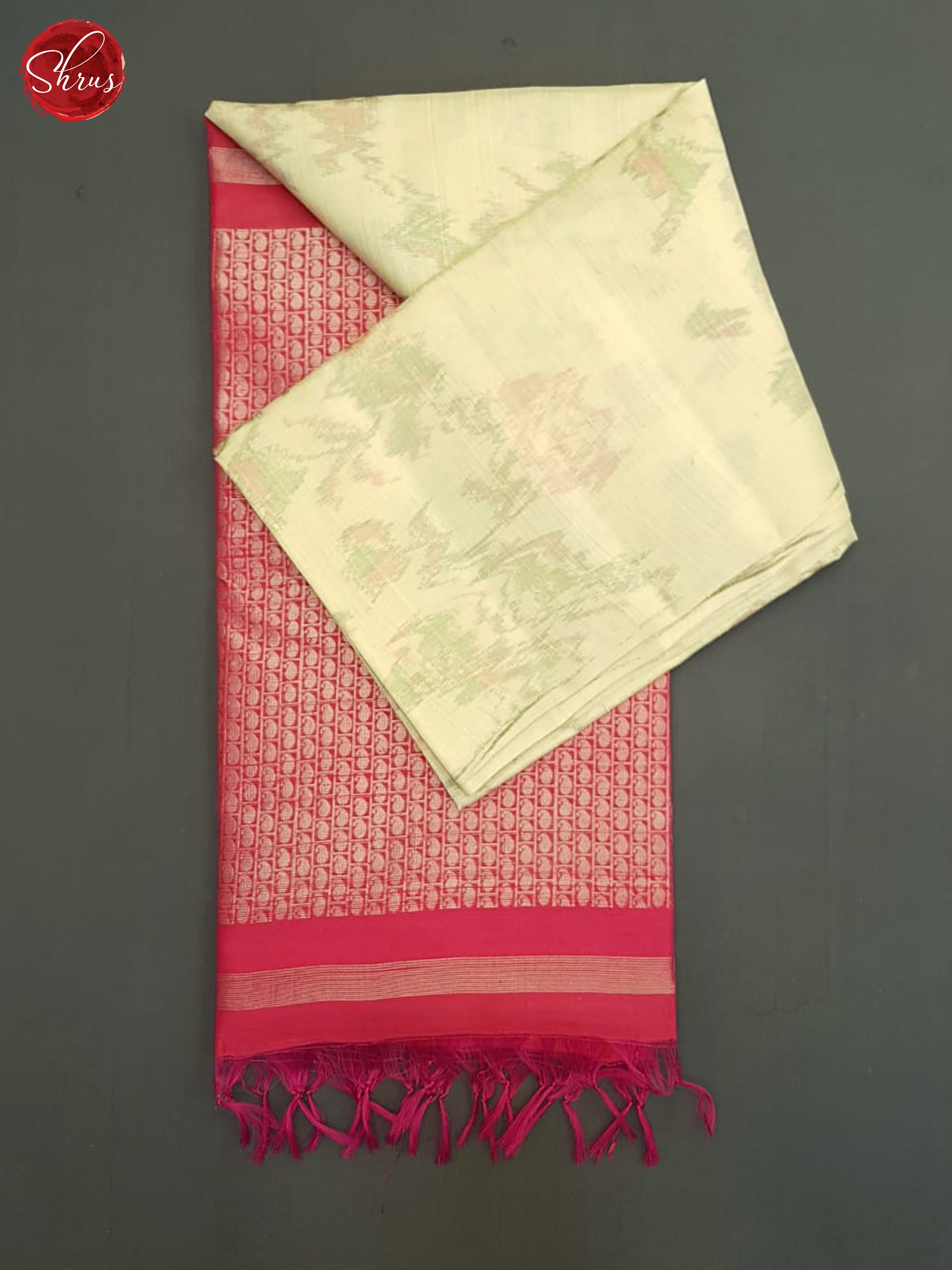 Grey and pink - Raw Silk Saree - Shop on ShrusEternity.com
