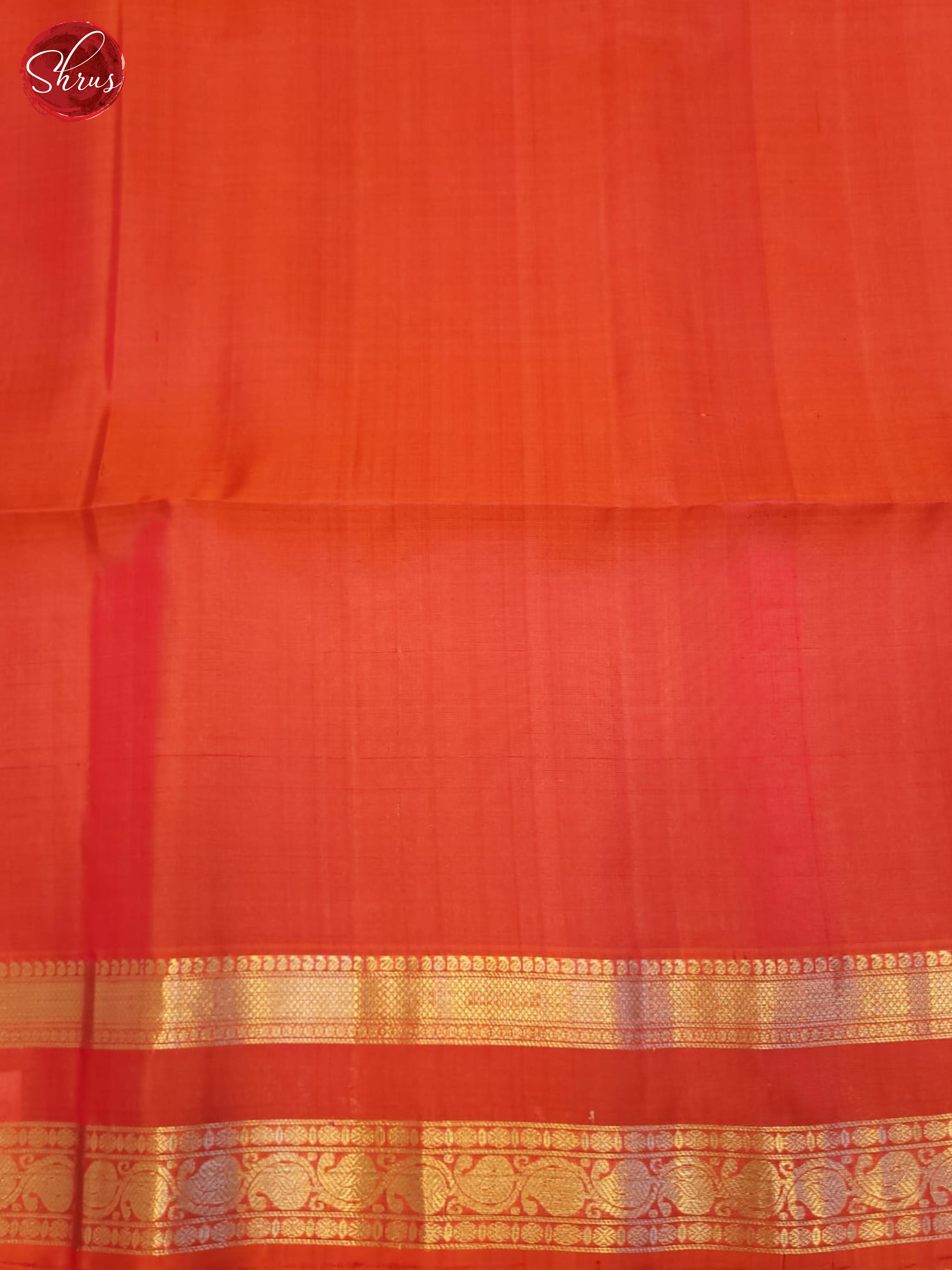 Mustard And Orange-Soft Silk Saree - Shop on ShrusEternity.com