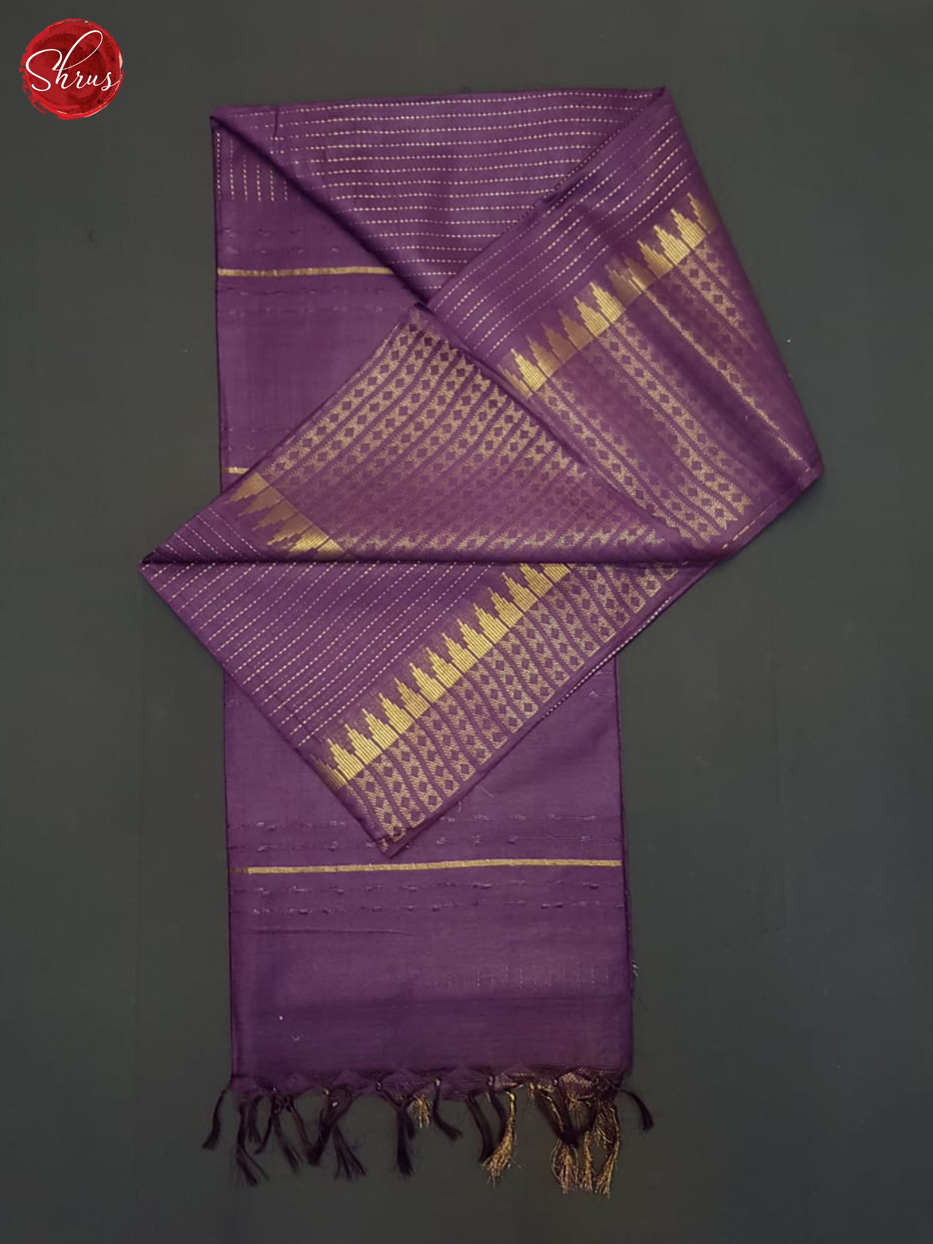 Wine(Single Tone)- Semi Tussar Saree - Shop on ShrusEternity.com
