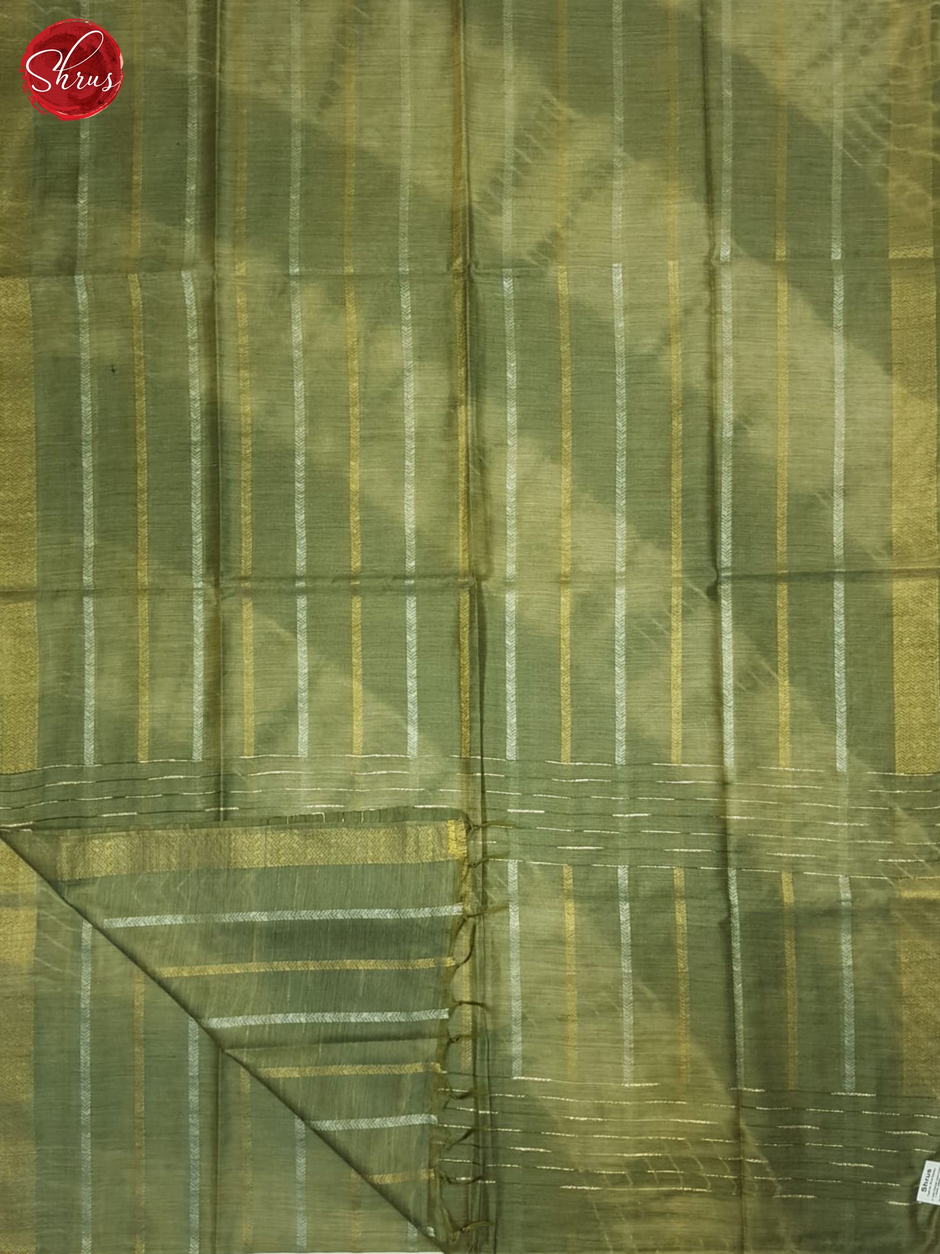 Green(Single Tone)- Semi Tussar Saree - Shop on ShrusEternity.com