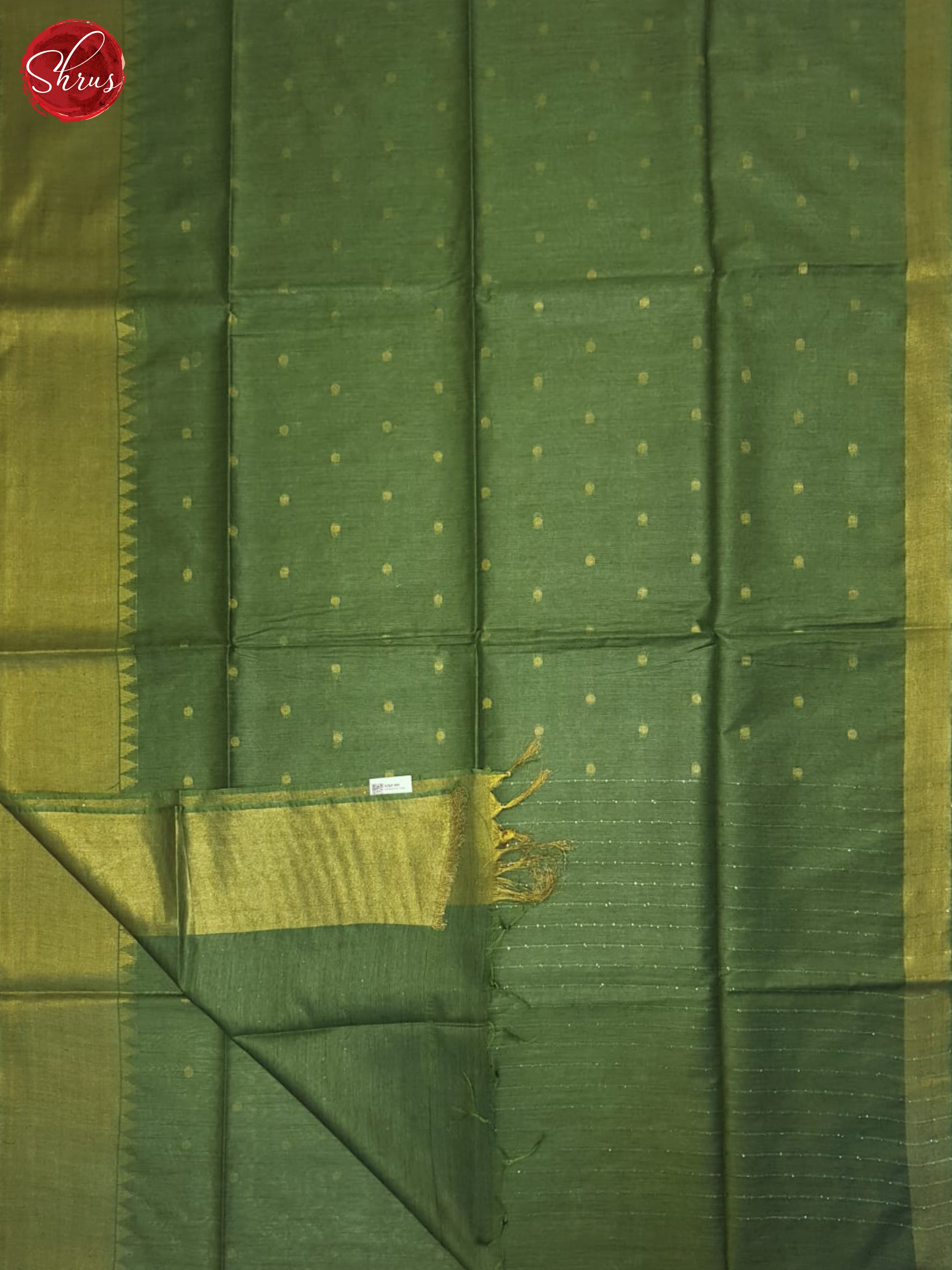 Green(Single tone)-Semi Tussar saree - Shop on ShrusEternity.com
