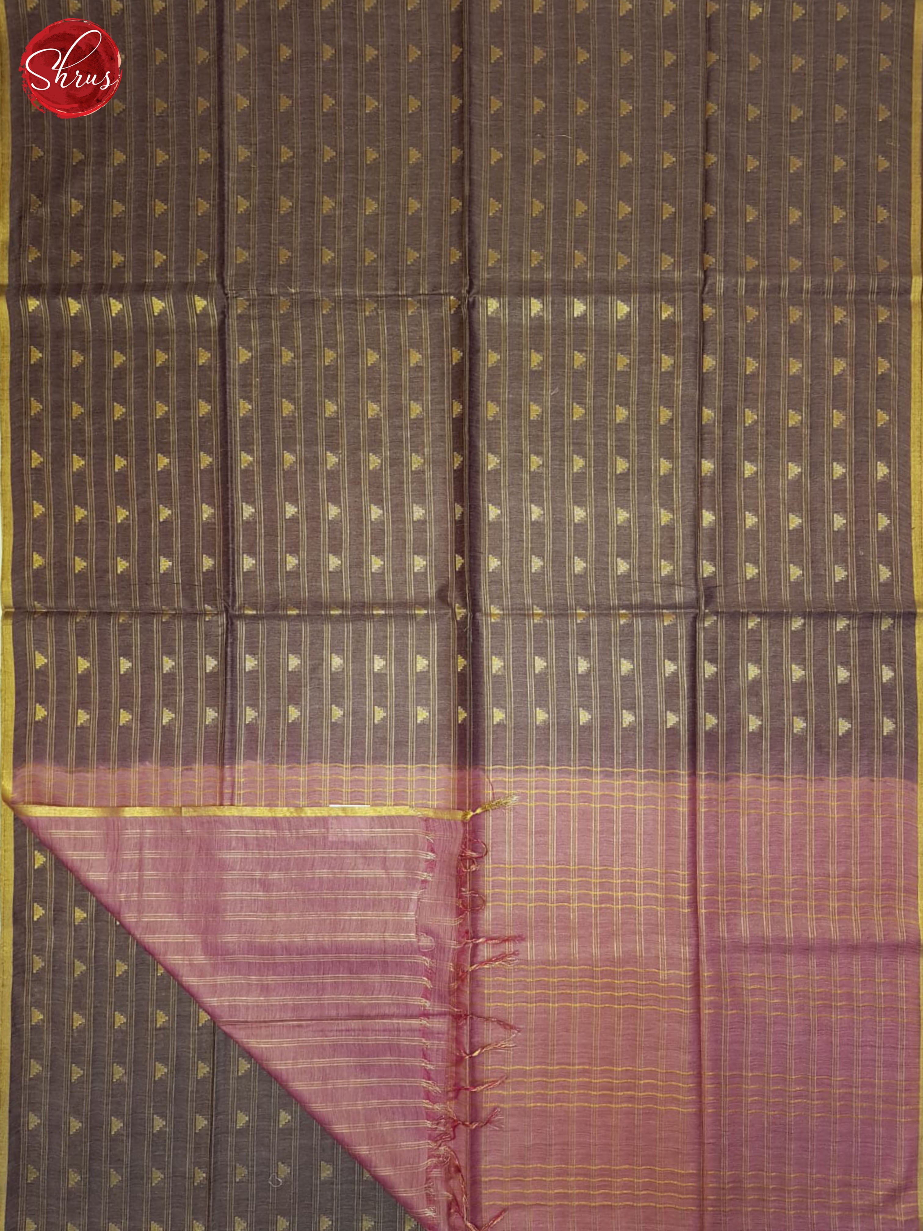 Dusty Wine And Pink- Semi Tussar Saree - Shop on ShrusEternity.com