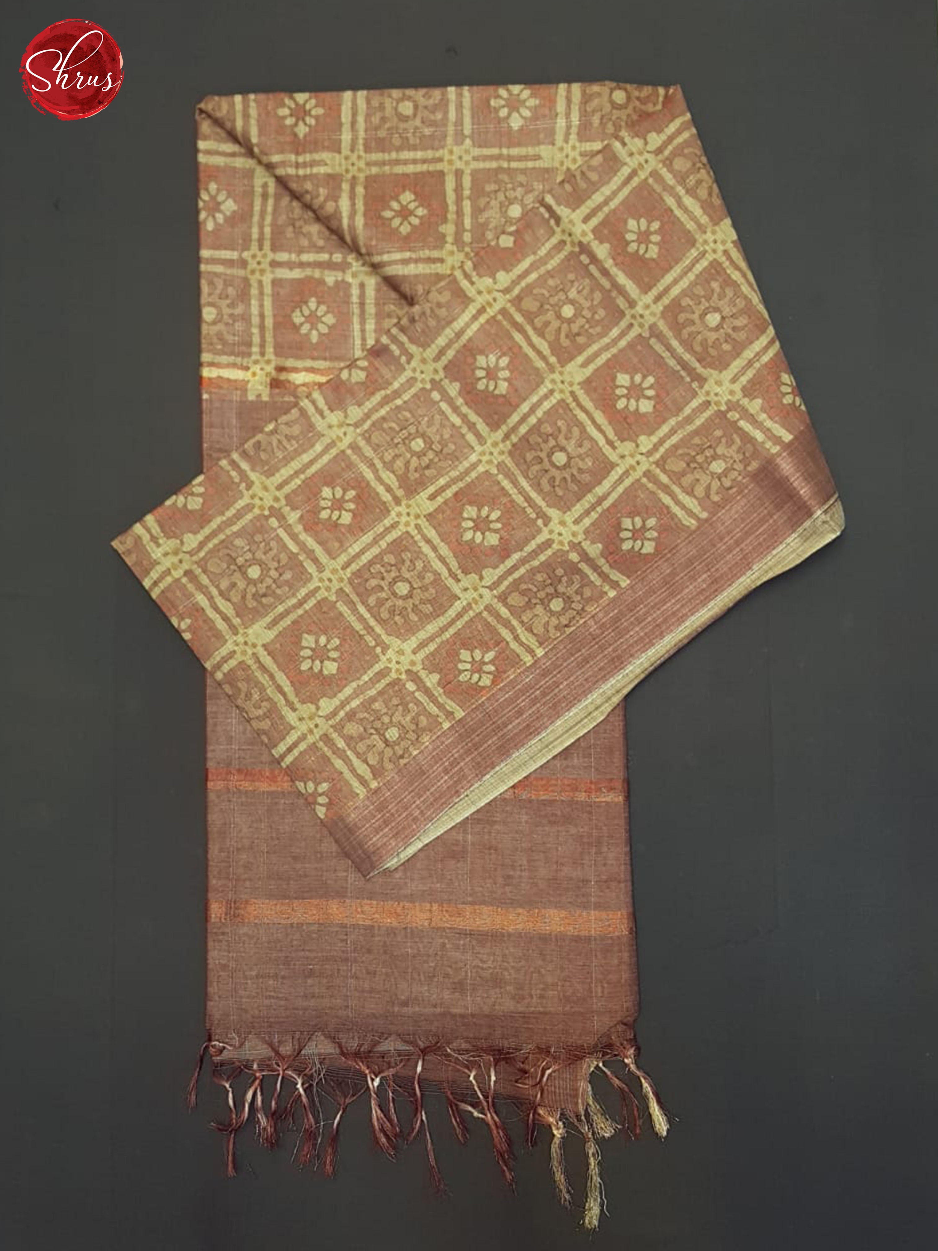 Dark Onion Pink - Semi Tussar Saree - Shop on ShrusEternity.com