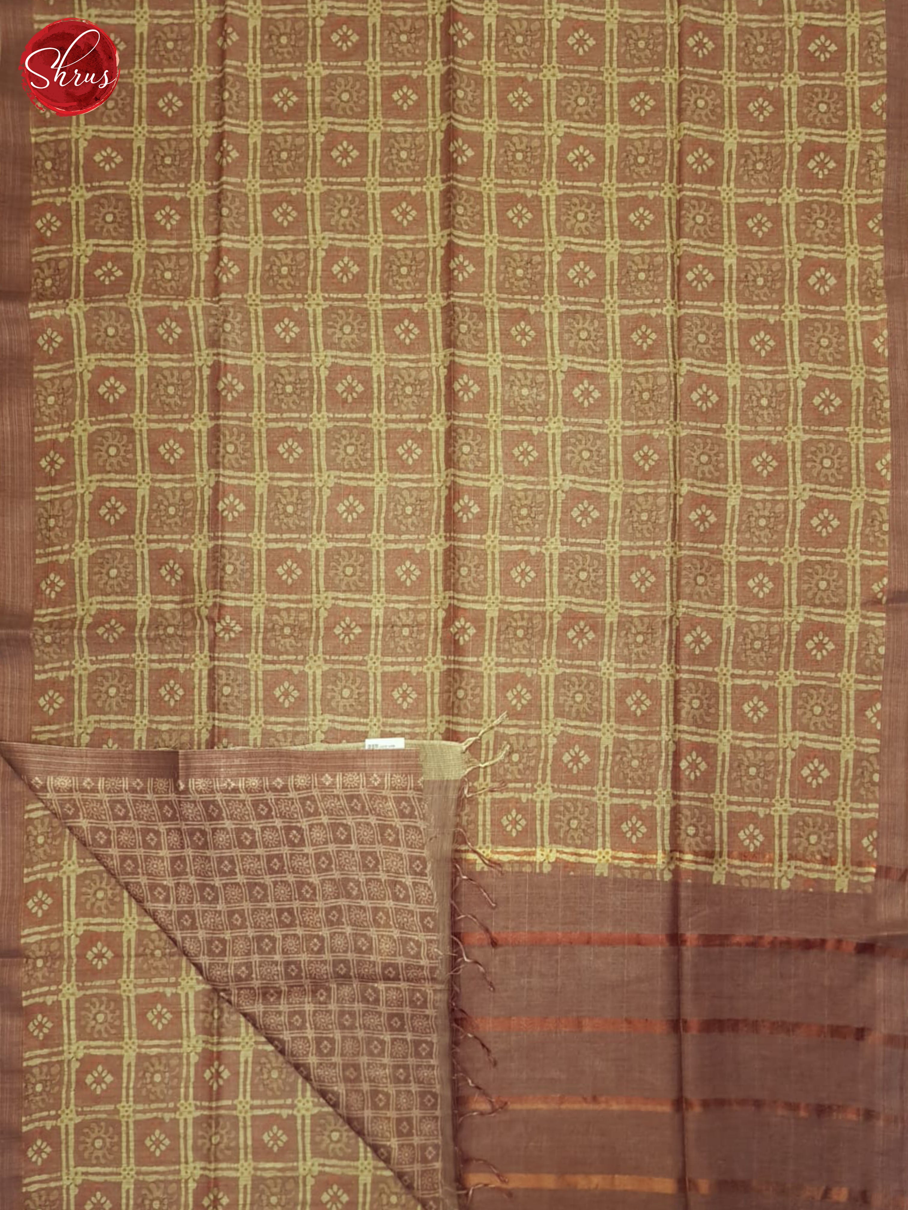 Dark Onion Pink - Semi Tussar Saree - Shop on ShrusEternity.com