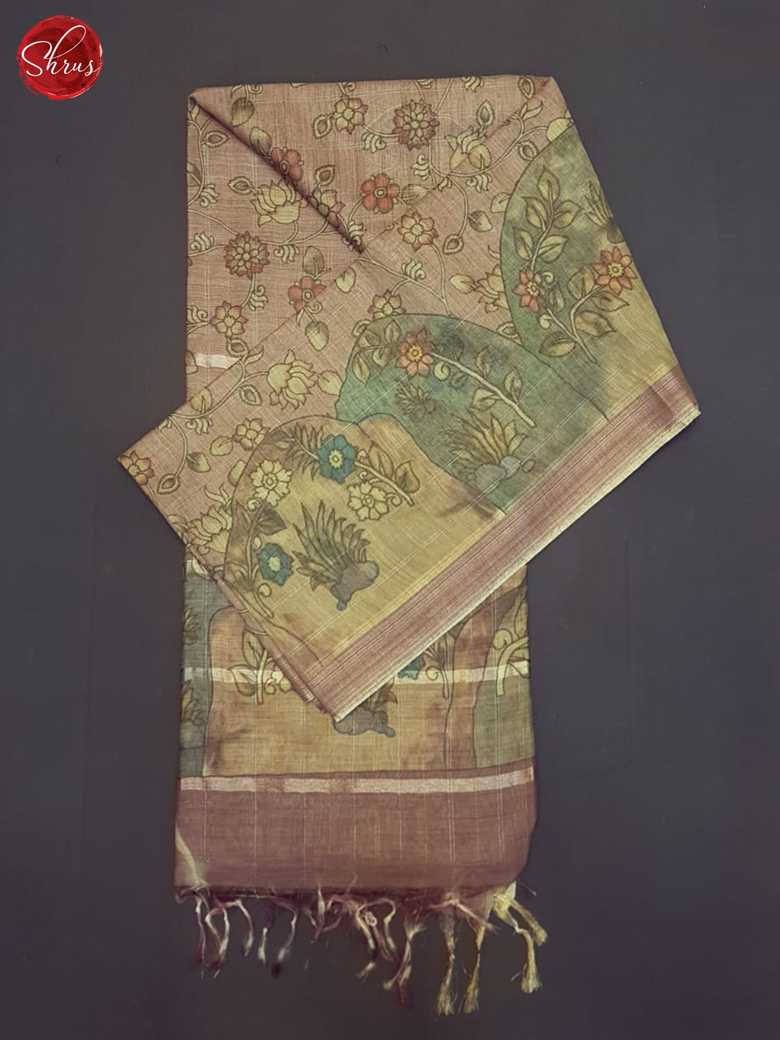 Dark Onion Pink(Single Tone)- Semi Tussar Saree - Shop on ShrusEternity.com