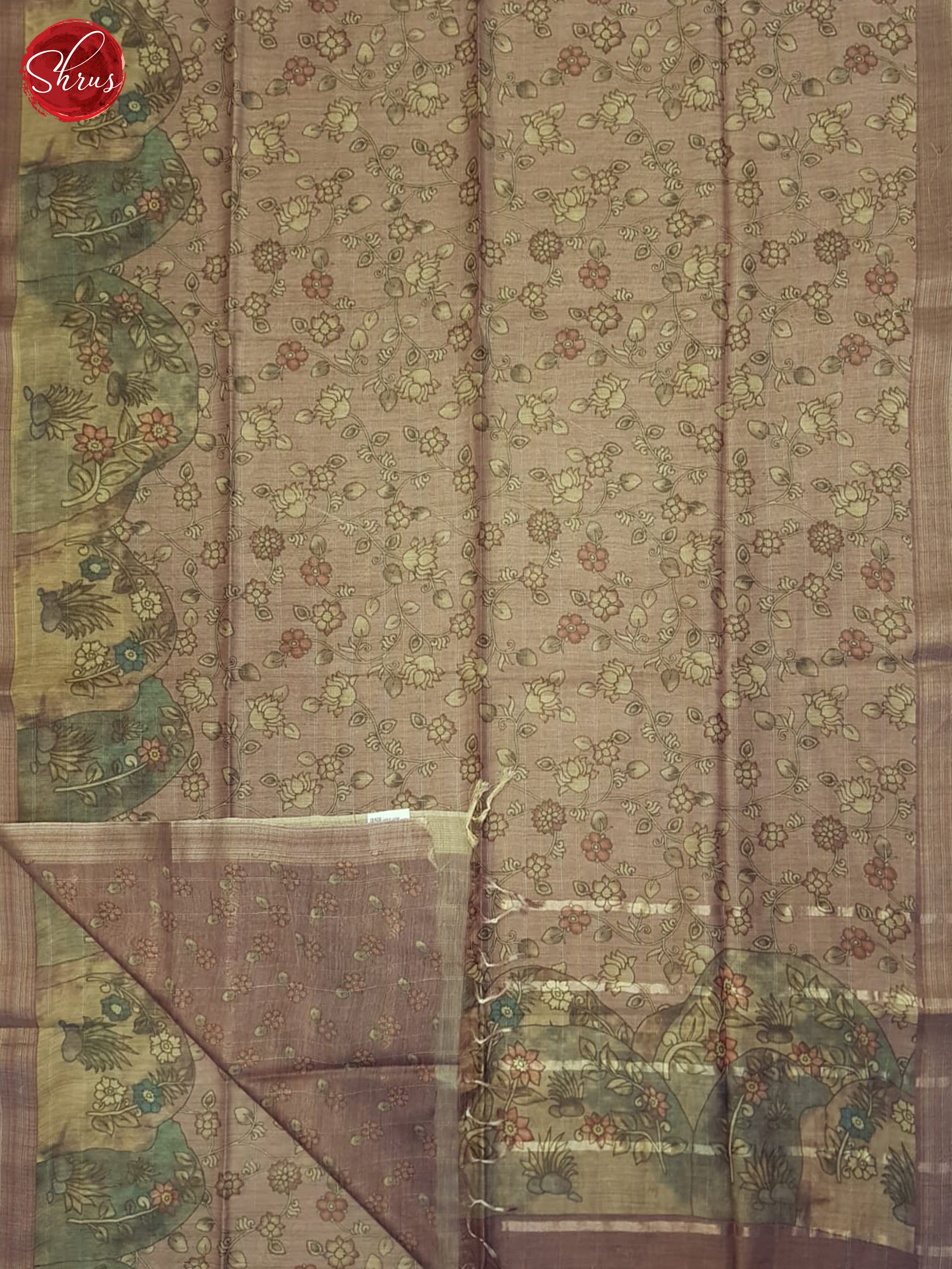 Dark Onion Pink(Single Tone)- Semi Tussar Saree - Shop on ShrusEternity.com