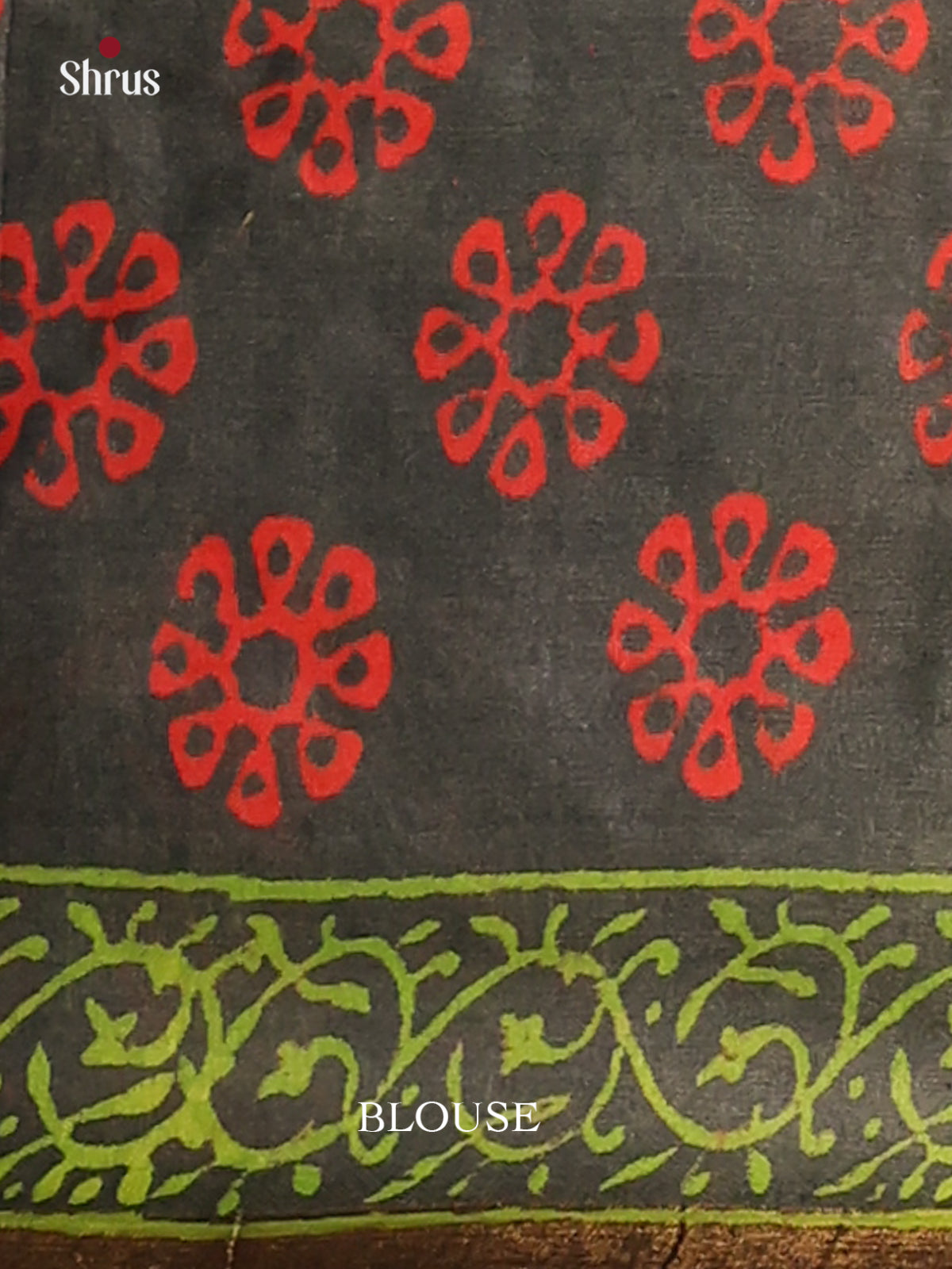 Dark green - Semi Chanderi - CCS13079 - Shop on ShrusEternity.com