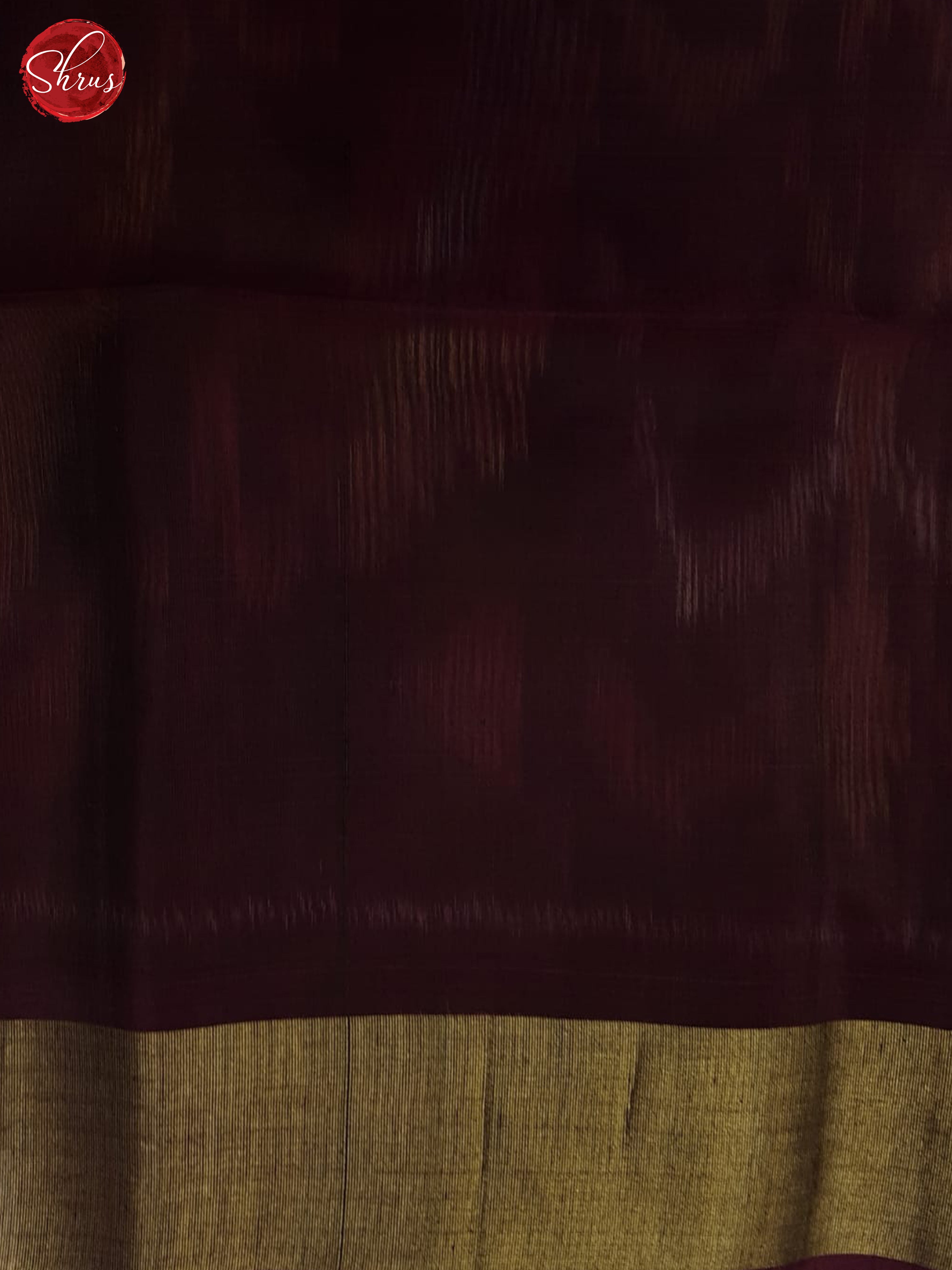 Blue And Deep Wine- Pochampally Silk Cotton Saree - Shop on ShrusEternity.com