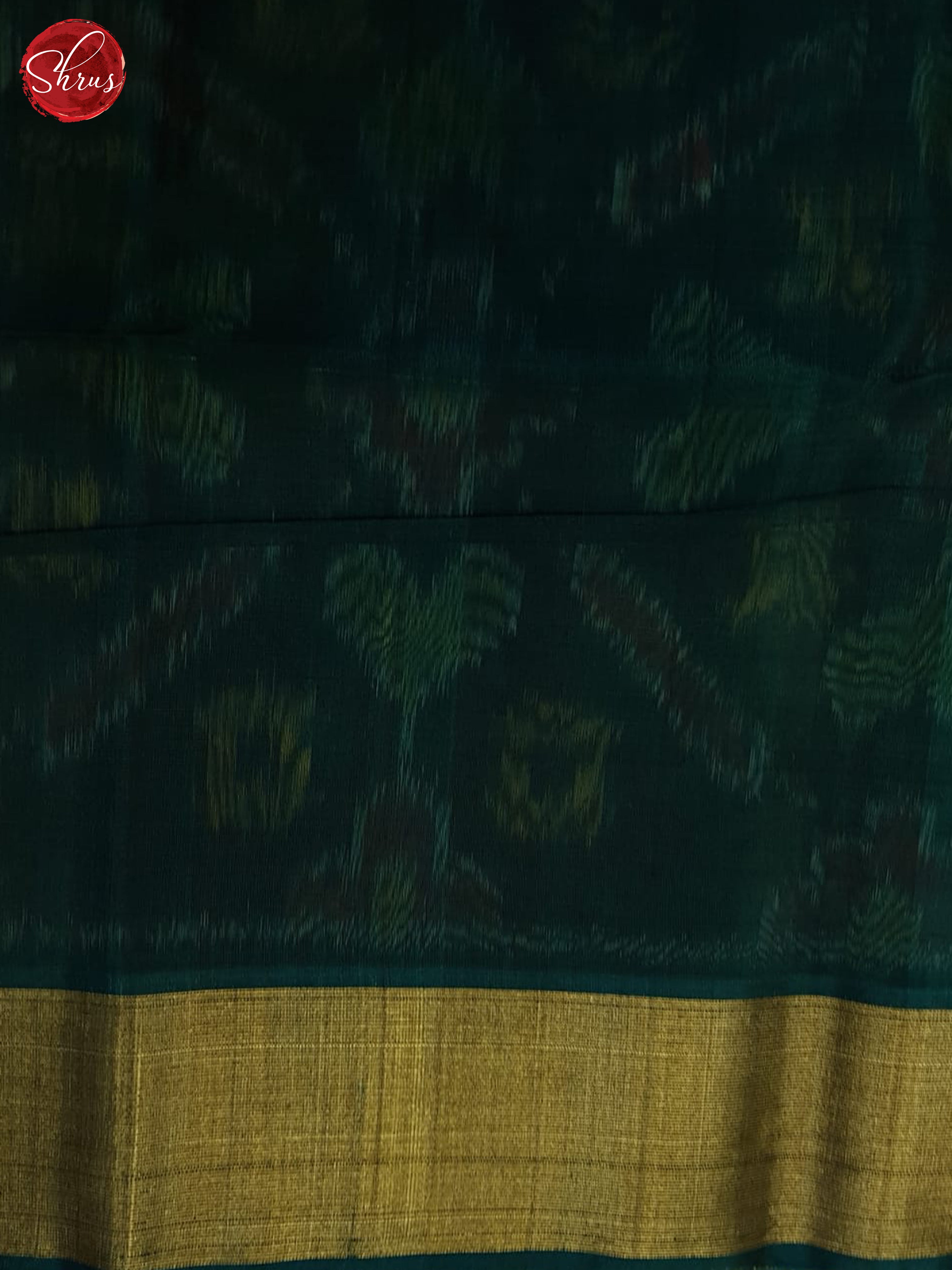 Orange And Green- Pochampally Silk Cotton Saree - Shop on ShrusEternity.com