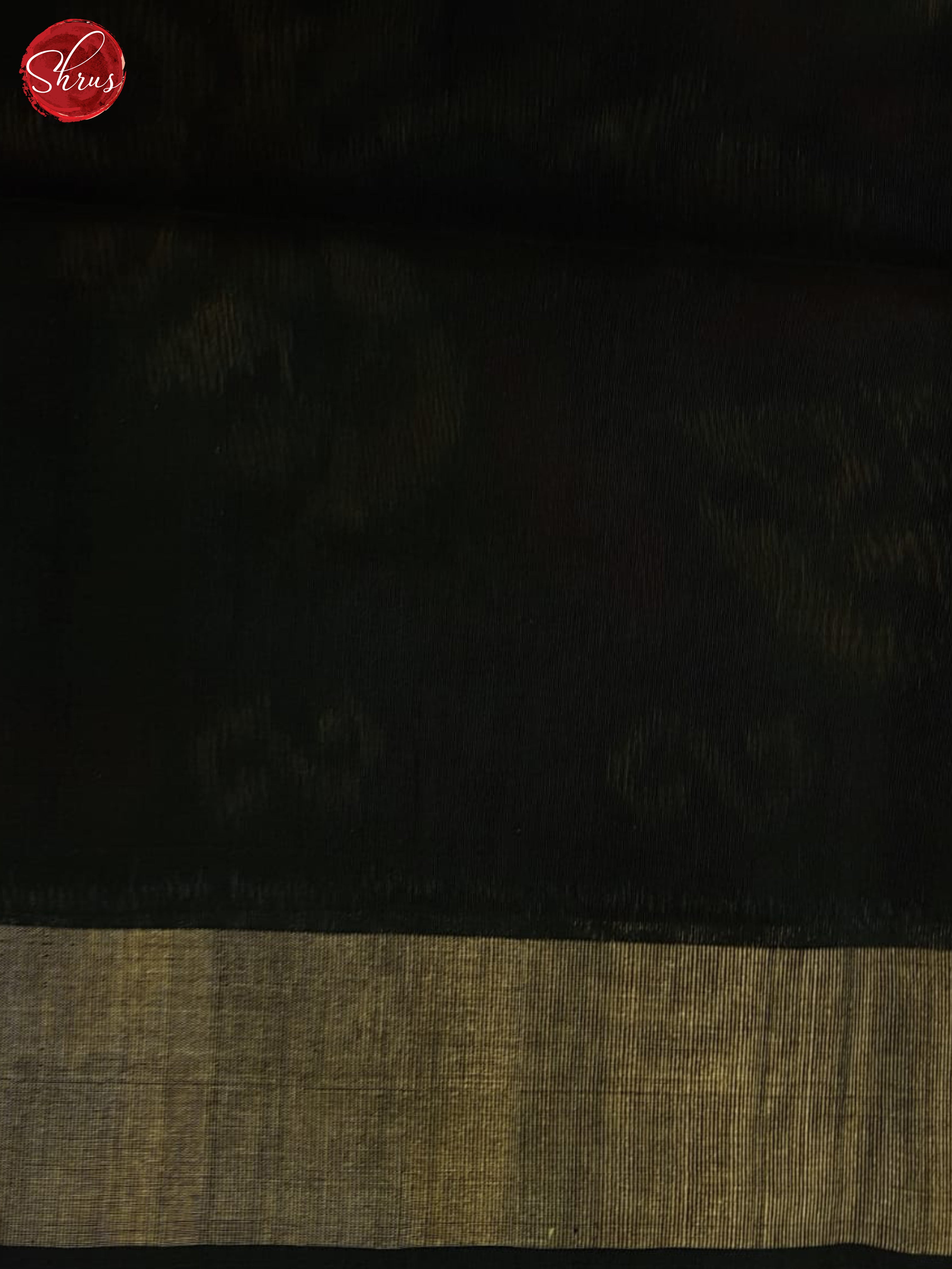 Cream And Black- Pochampally Silk Cotton Saree - Shop on ShrusEternity.com