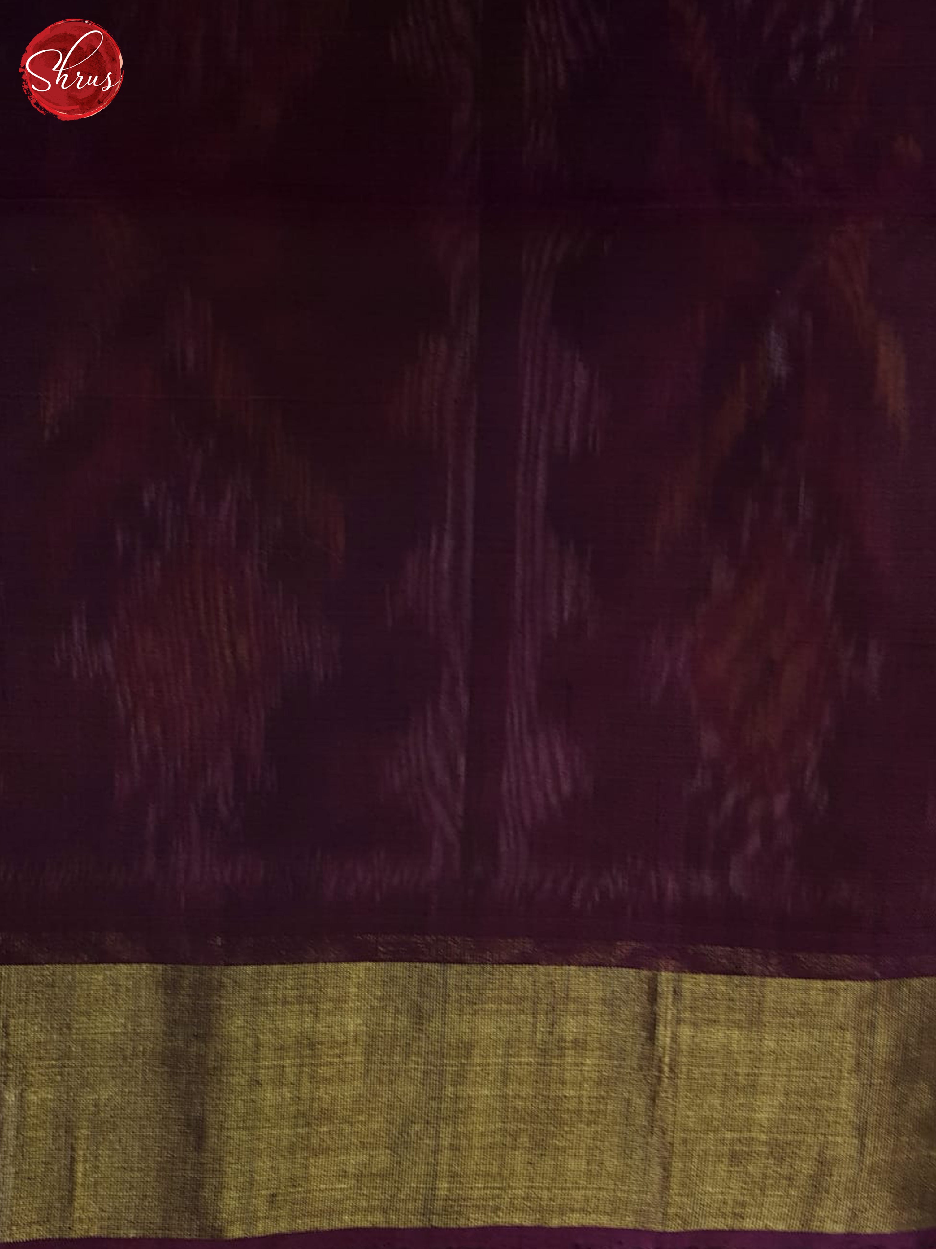 Blue And Wine- Pochampally Silk Cotton Saree - Shop on ShrusEternity.com