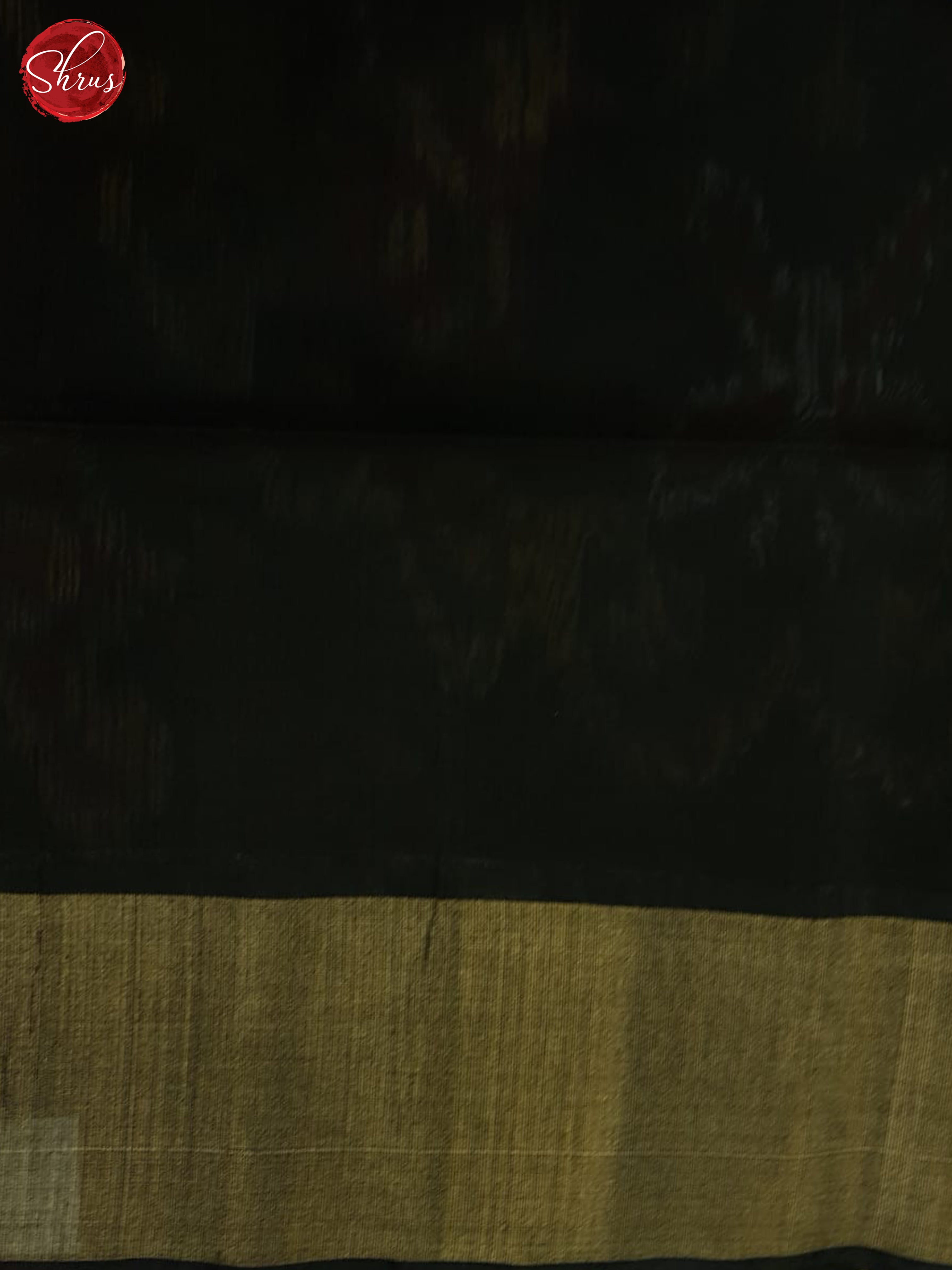 Cream And Black- Pochampally Silk Cotton saree - Shop on ShrusEternity.com