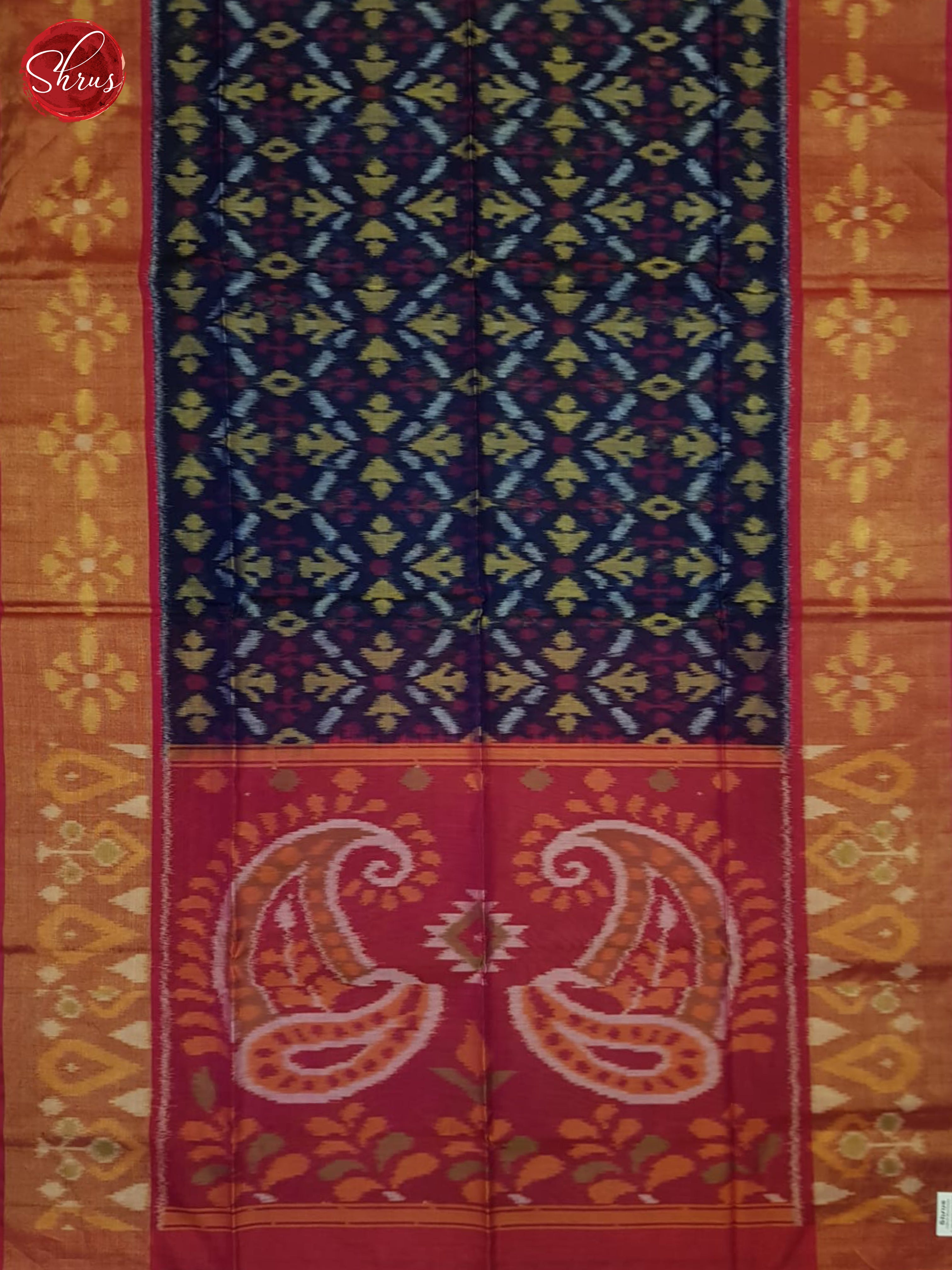 Blue And Pink- Pochampally Silk Cotton Saree - Shop on ShrusEternity.com