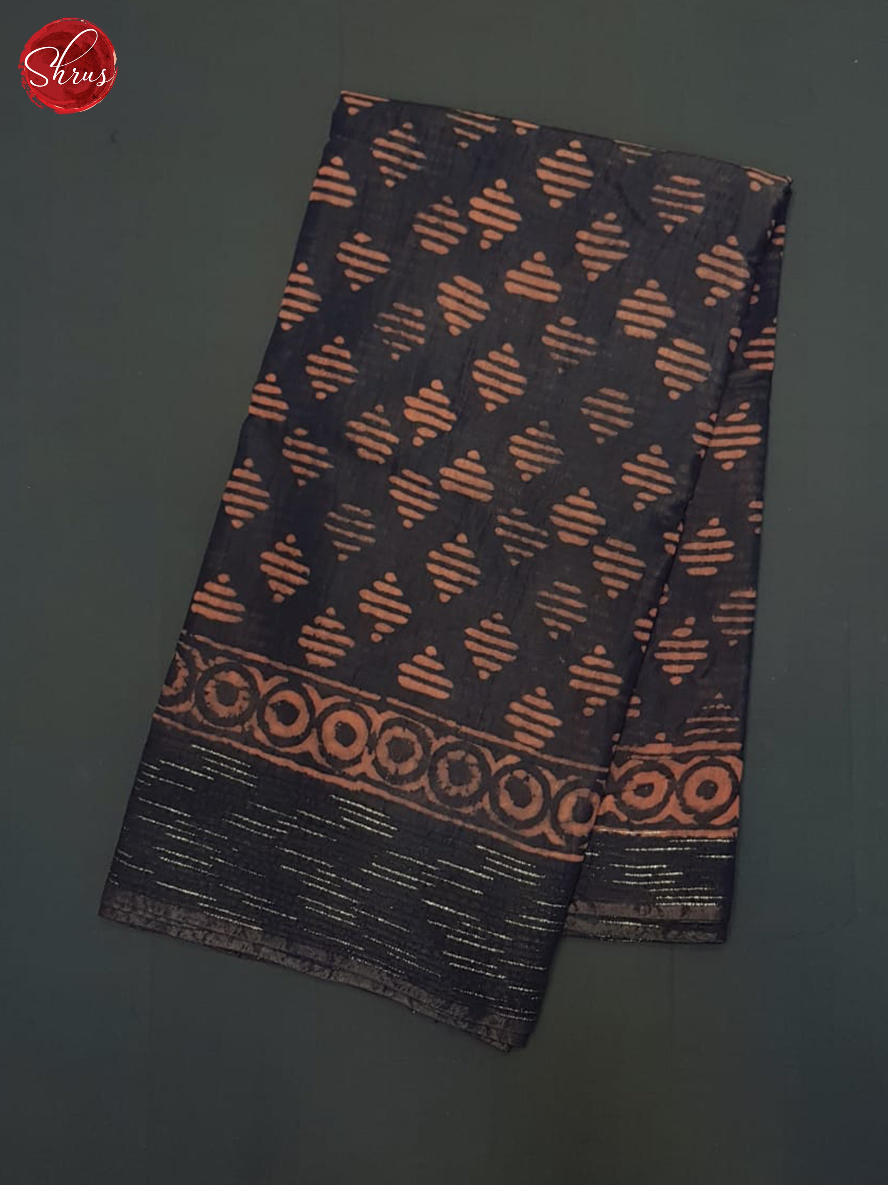 Blue(Single Tone)- Semi Chanderi Saree - Shop on ShrusEternity.com