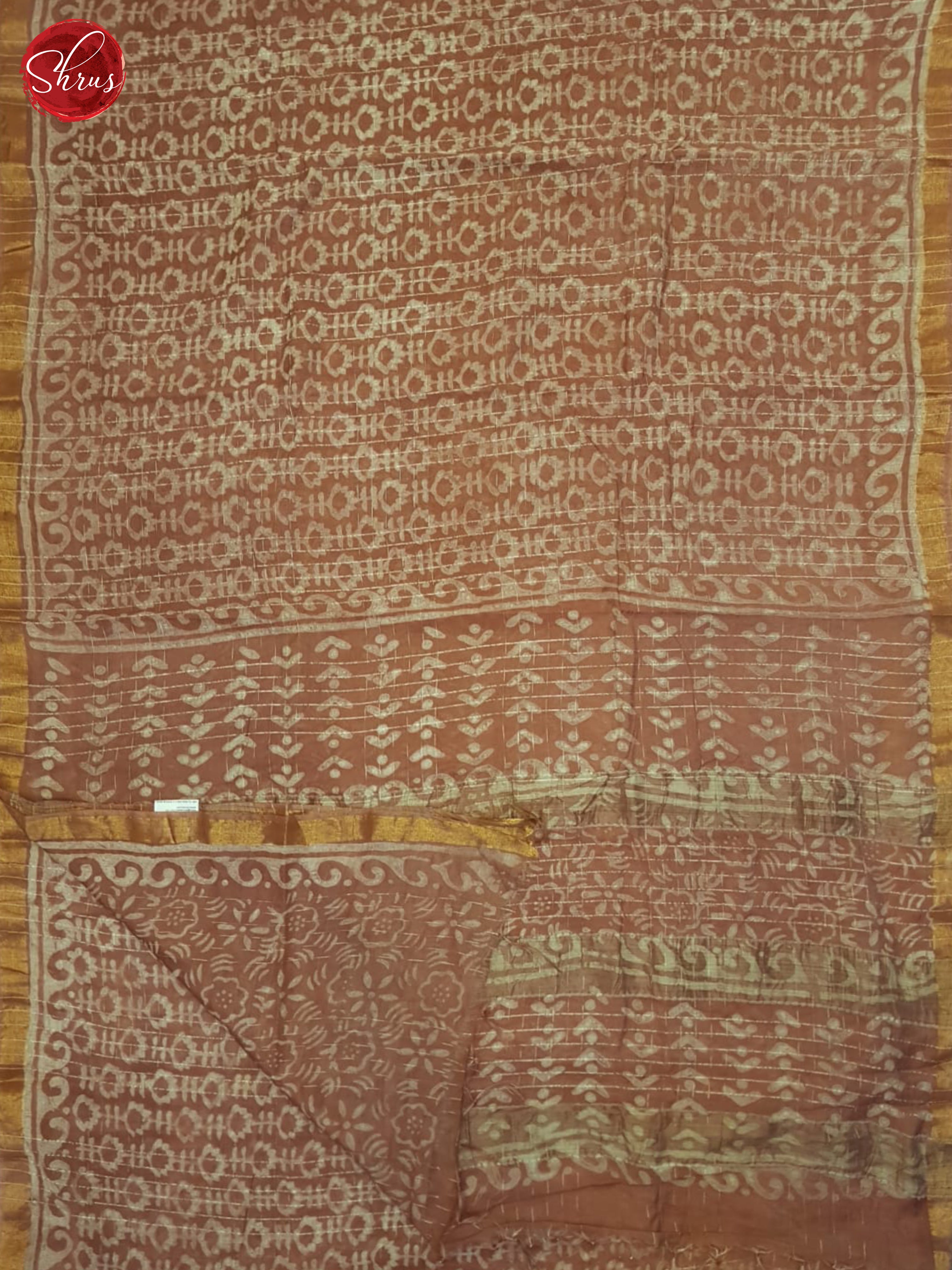 Dusty Pink(single Tone) - Semi Chanderi Saree - Shop on ShrusEternity.com