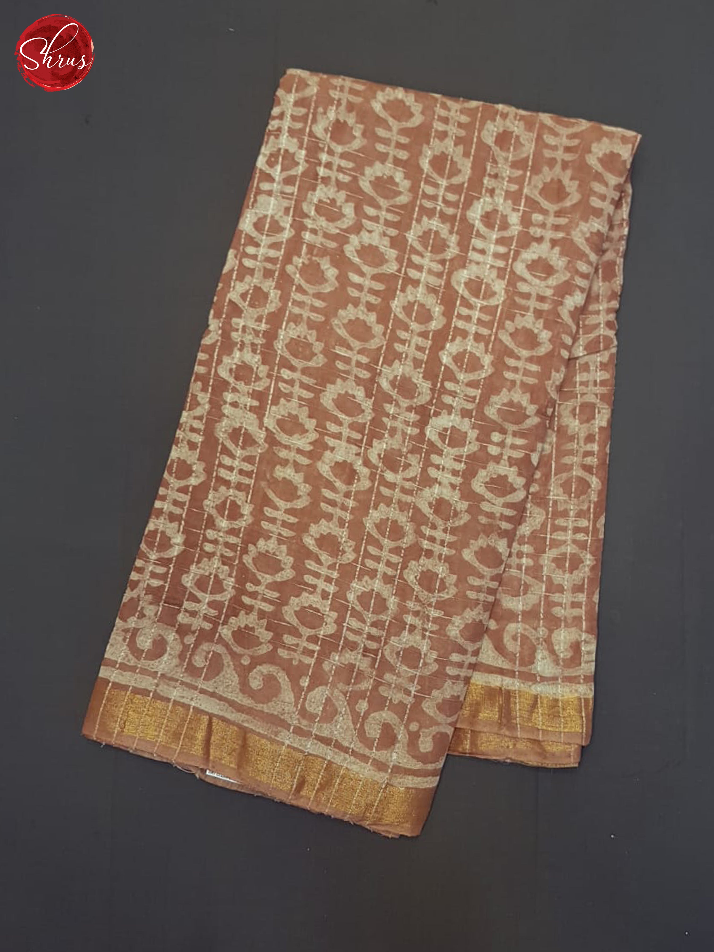 Dusty Pink(single Tone) - Semi Chanderi Saree - Shop on ShrusEternity.com