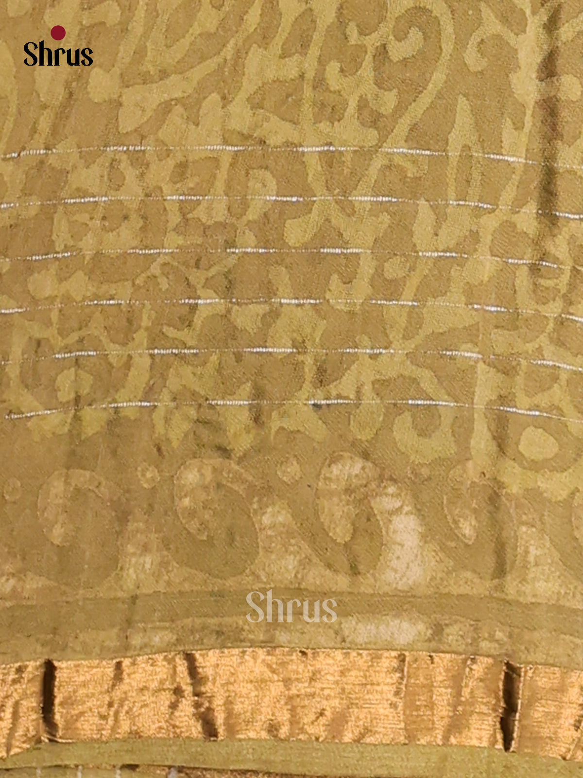 Mehandi Green - Semi Chanderi - CCS14080 - Shop on ShrusEternity.com