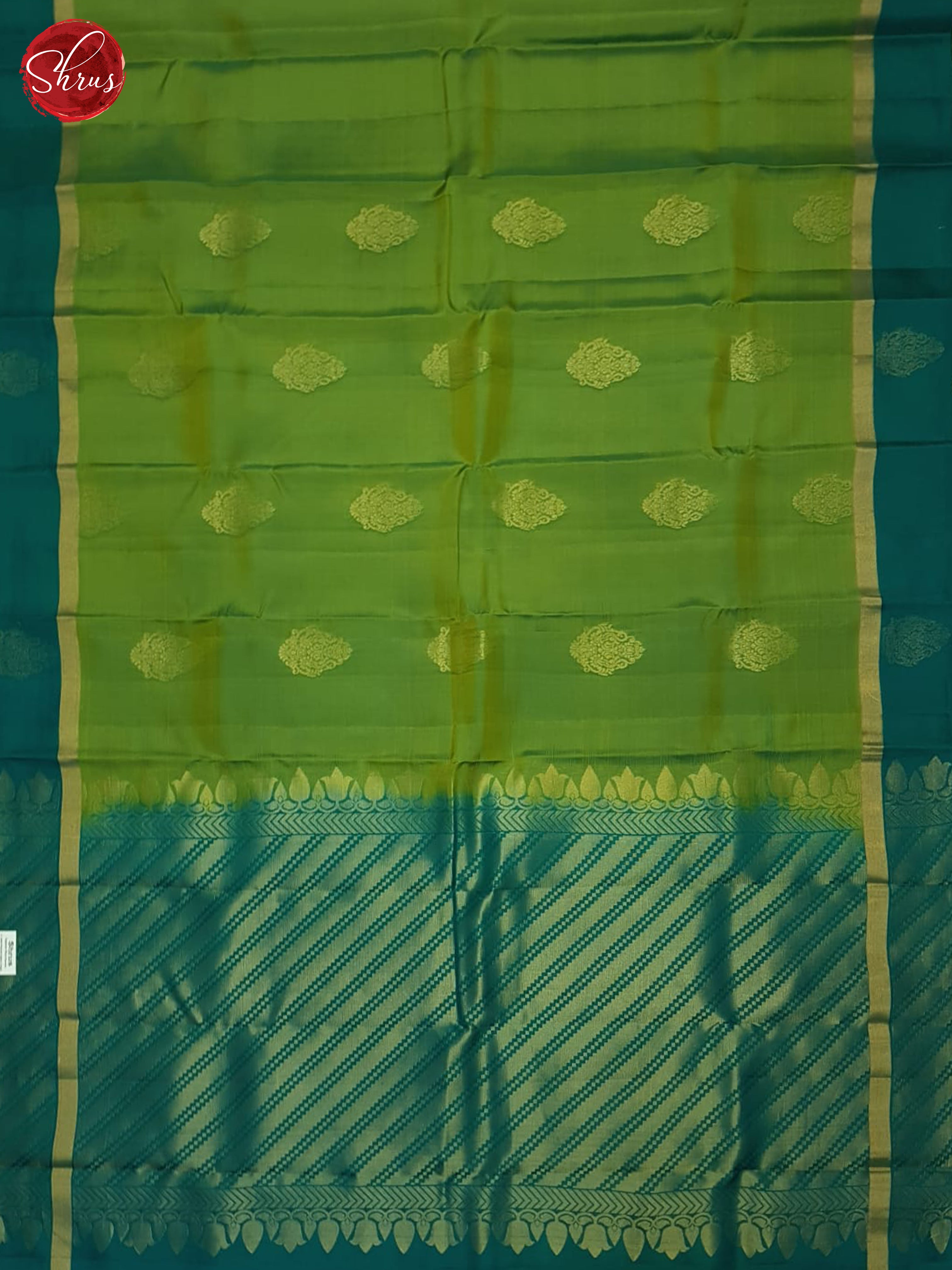Green & Peacock green - Soft Silk Half-pure Saree - Shop on ShrusEternity.com