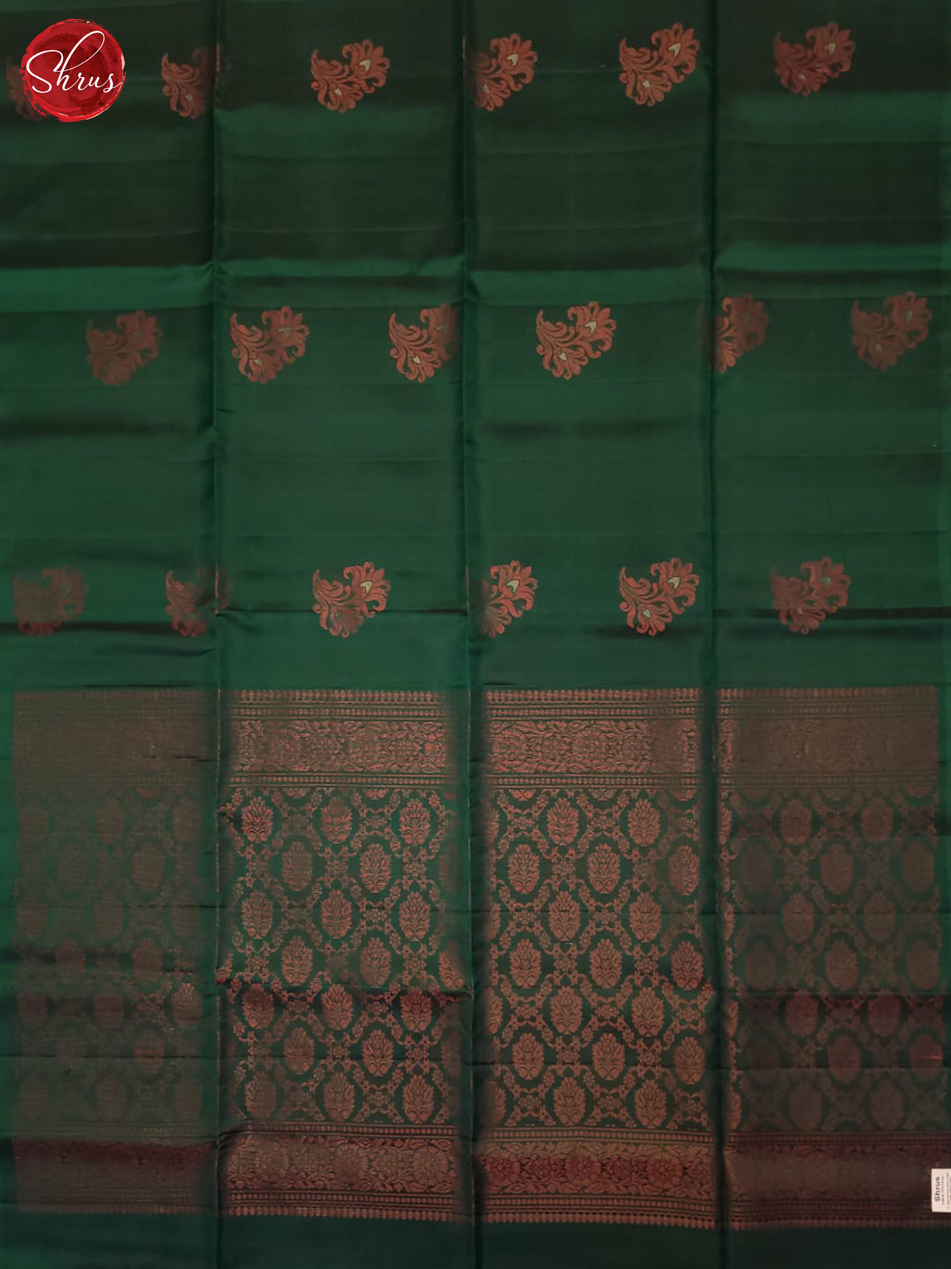 Green(Single Tone)- Soft Silk Half-pure Saree - Shop on ShrusEternity.com