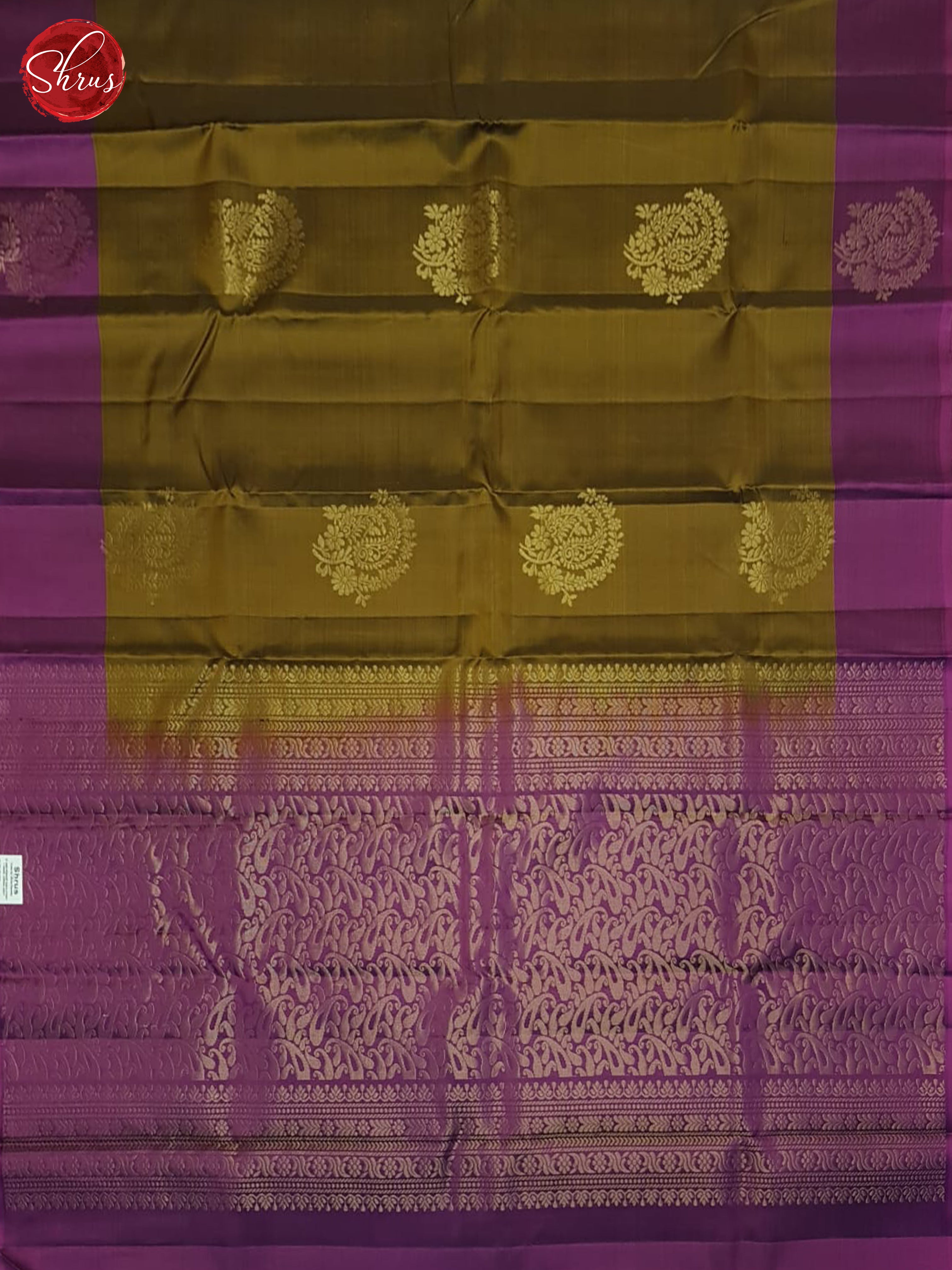 Golden Honey & Wine - Soft Silk-halfpure Saree - Shop on ShrusEternity.com