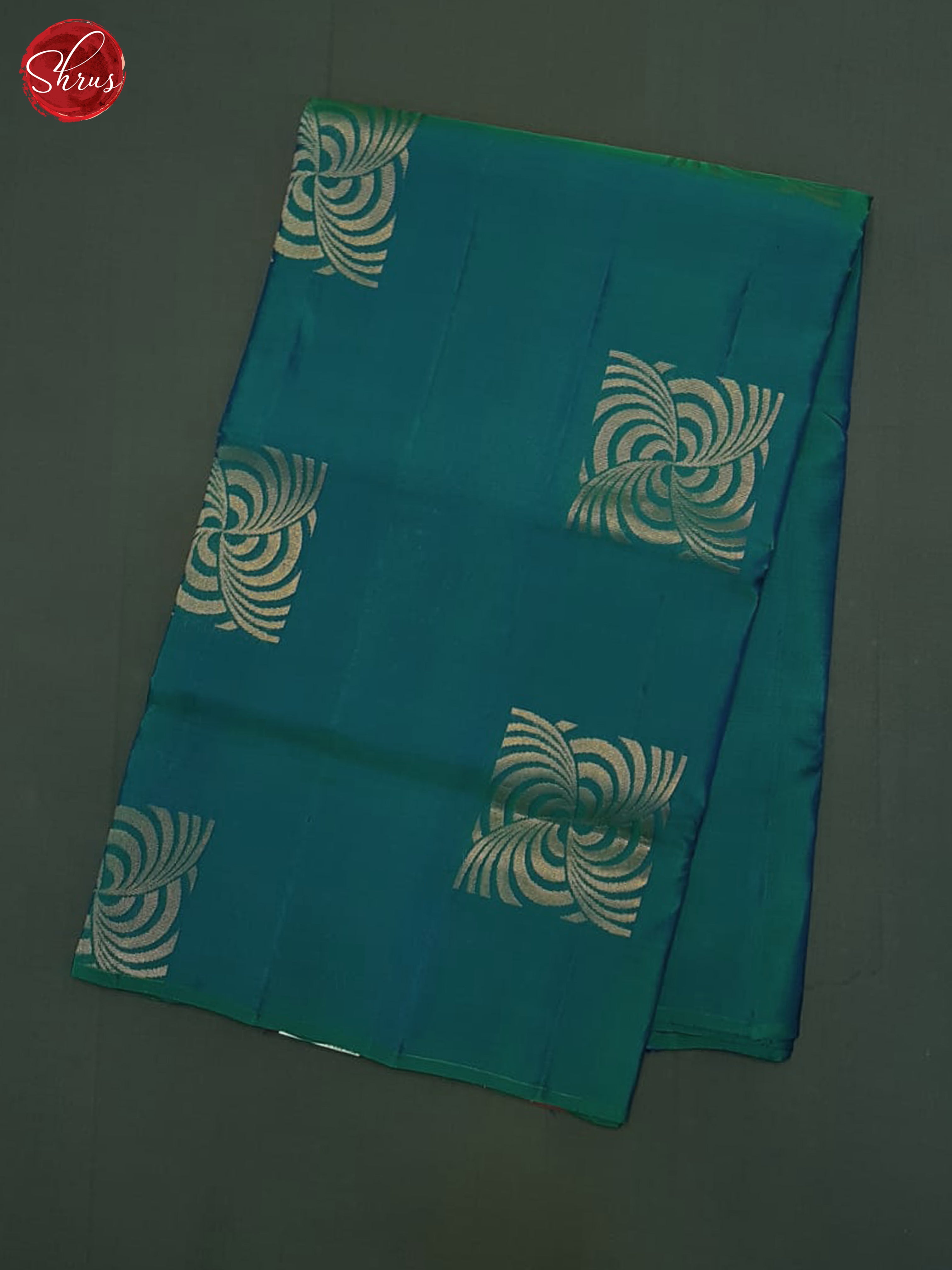 Blue And Red- Soft Silk Half-pure Saree - Shop on ShrusEternity.com