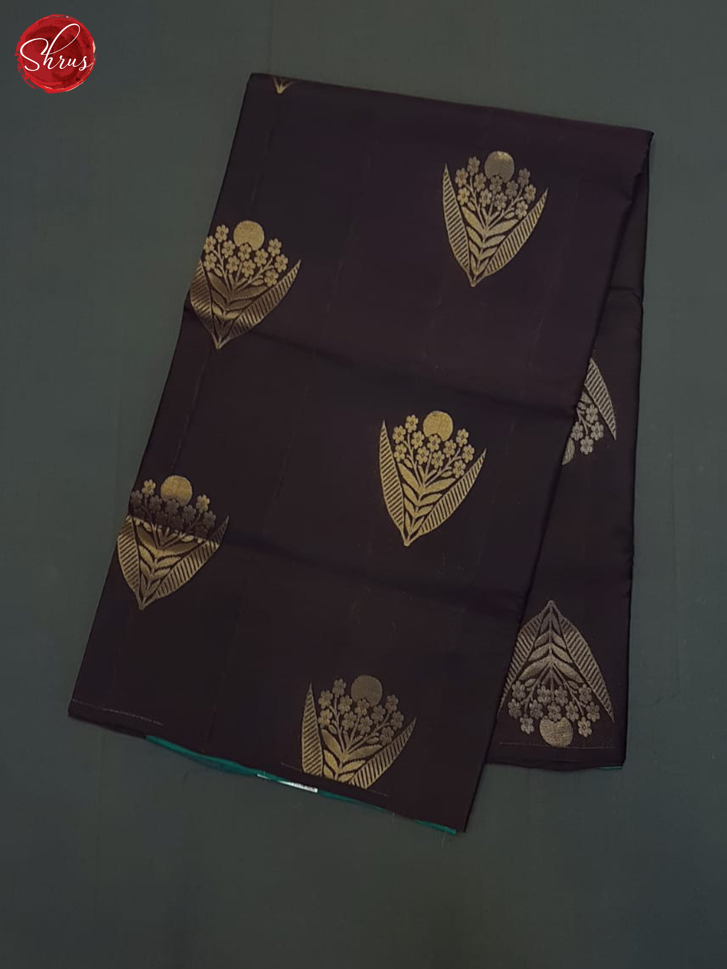 Deep Wine And Green- Soft Silk half-pure Saree - Shop on ShrusEternity.com