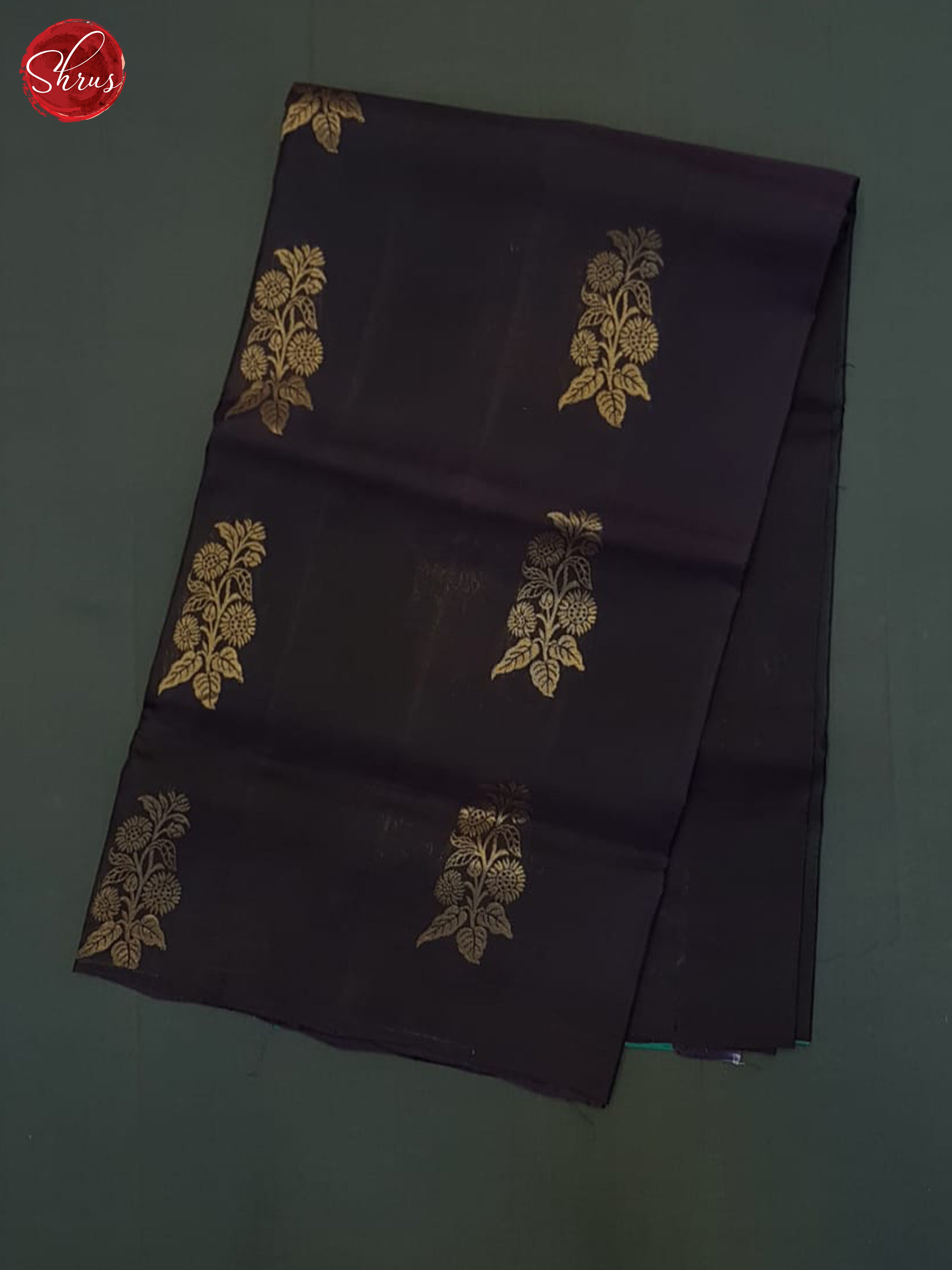 Deep Wine And Green- Soft Silk half-pure Saree - Shop on ShrusEternity.com