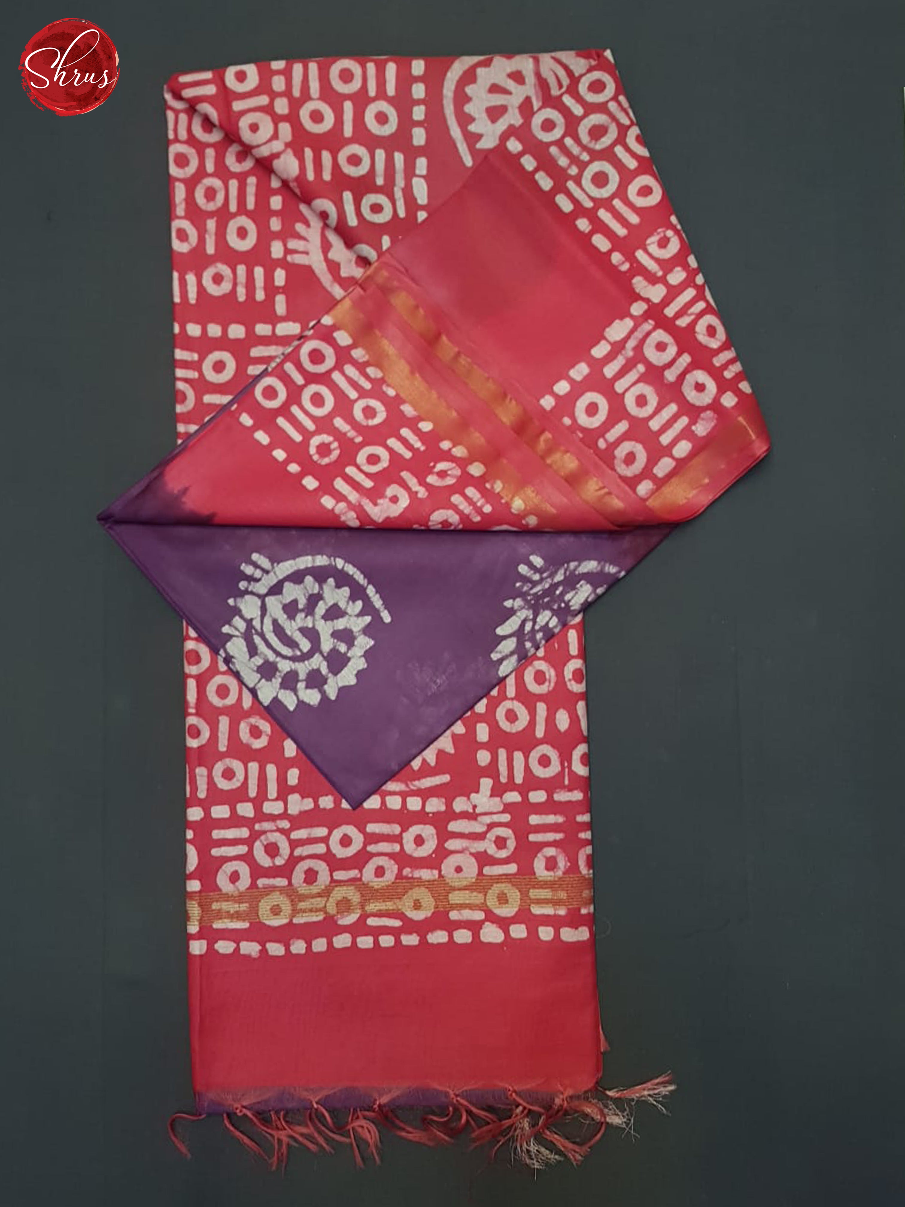 Violet And Pink - Bhatik Saree - Shop on ShrusEternity.com