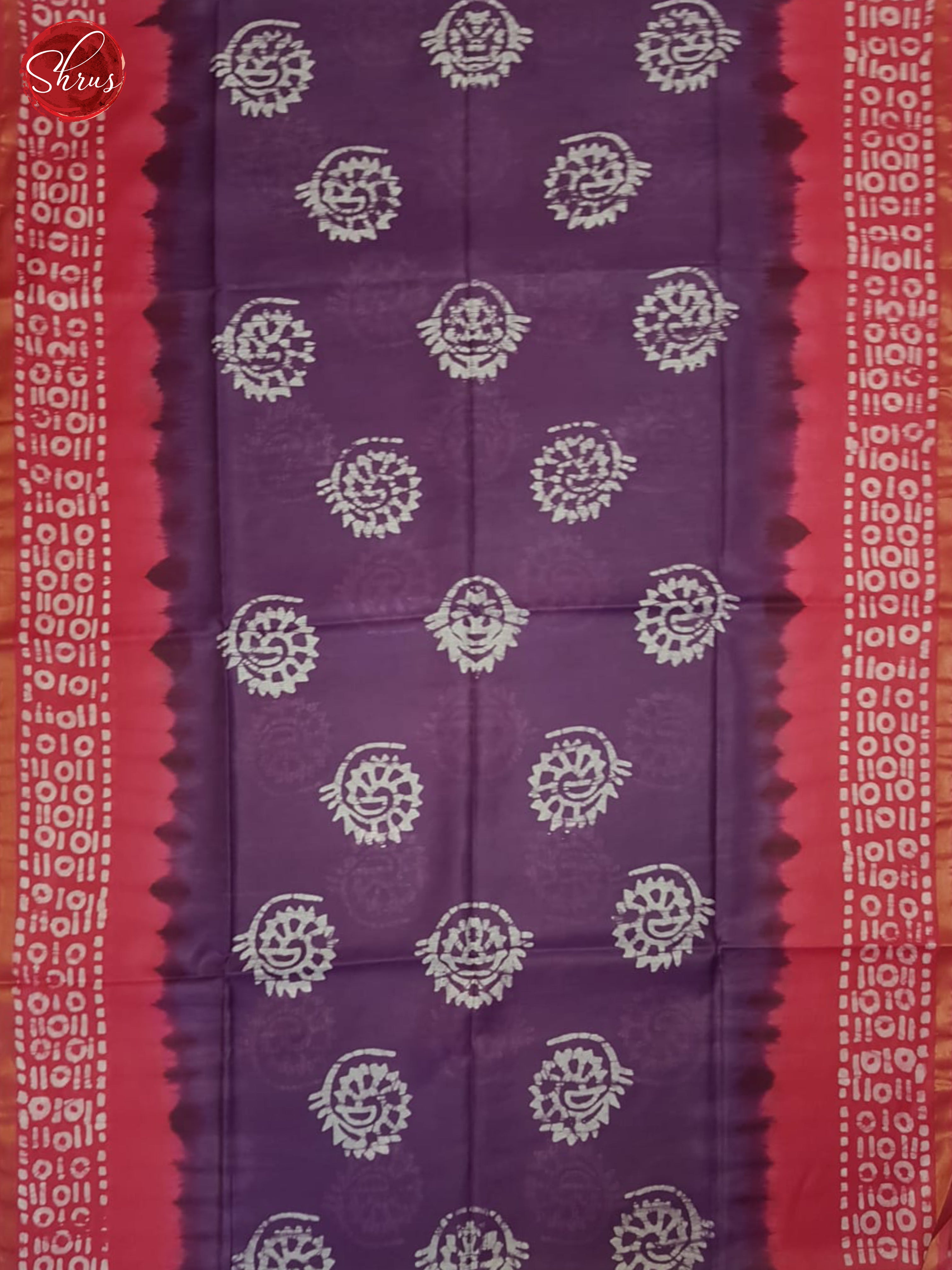 Violet And Pink - Bhatik Saree - Shop on ShrusEternity.com