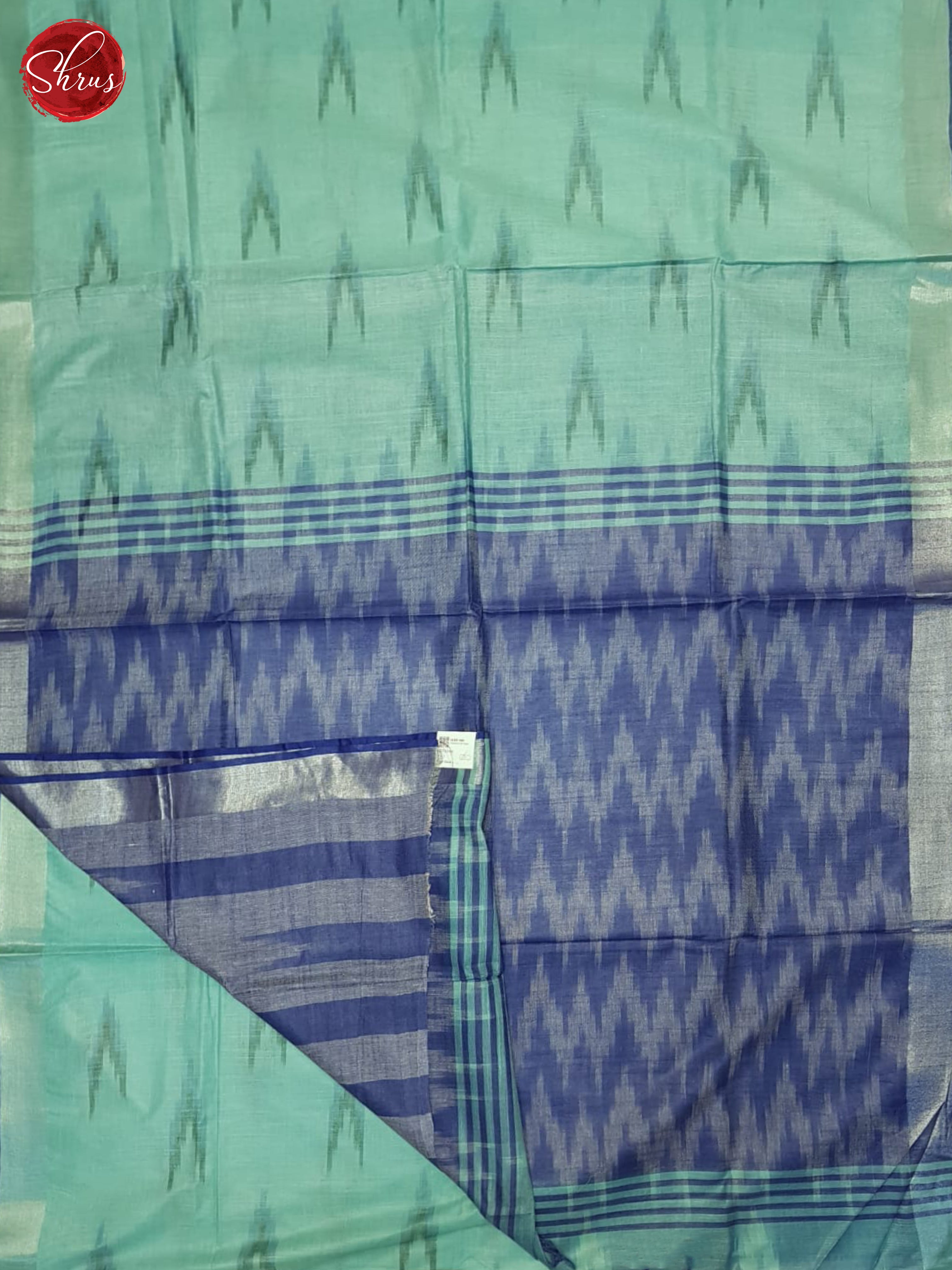 Green & Blue - Semi Ikkat Saree - Shop on ShrusEternity.com