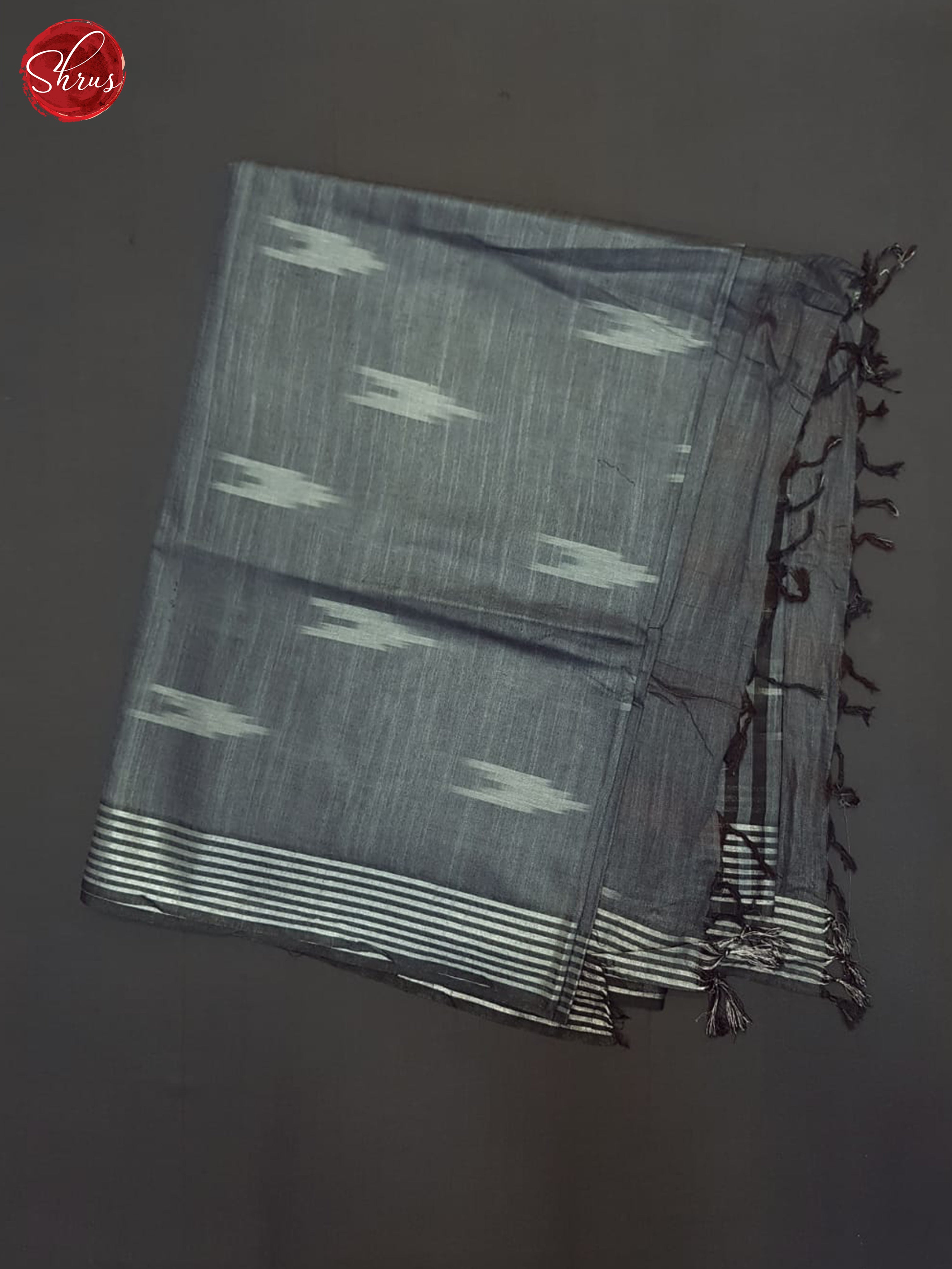 Grey & Black - Semi Ikkat Saree - Shop on ShrusEternity.com
