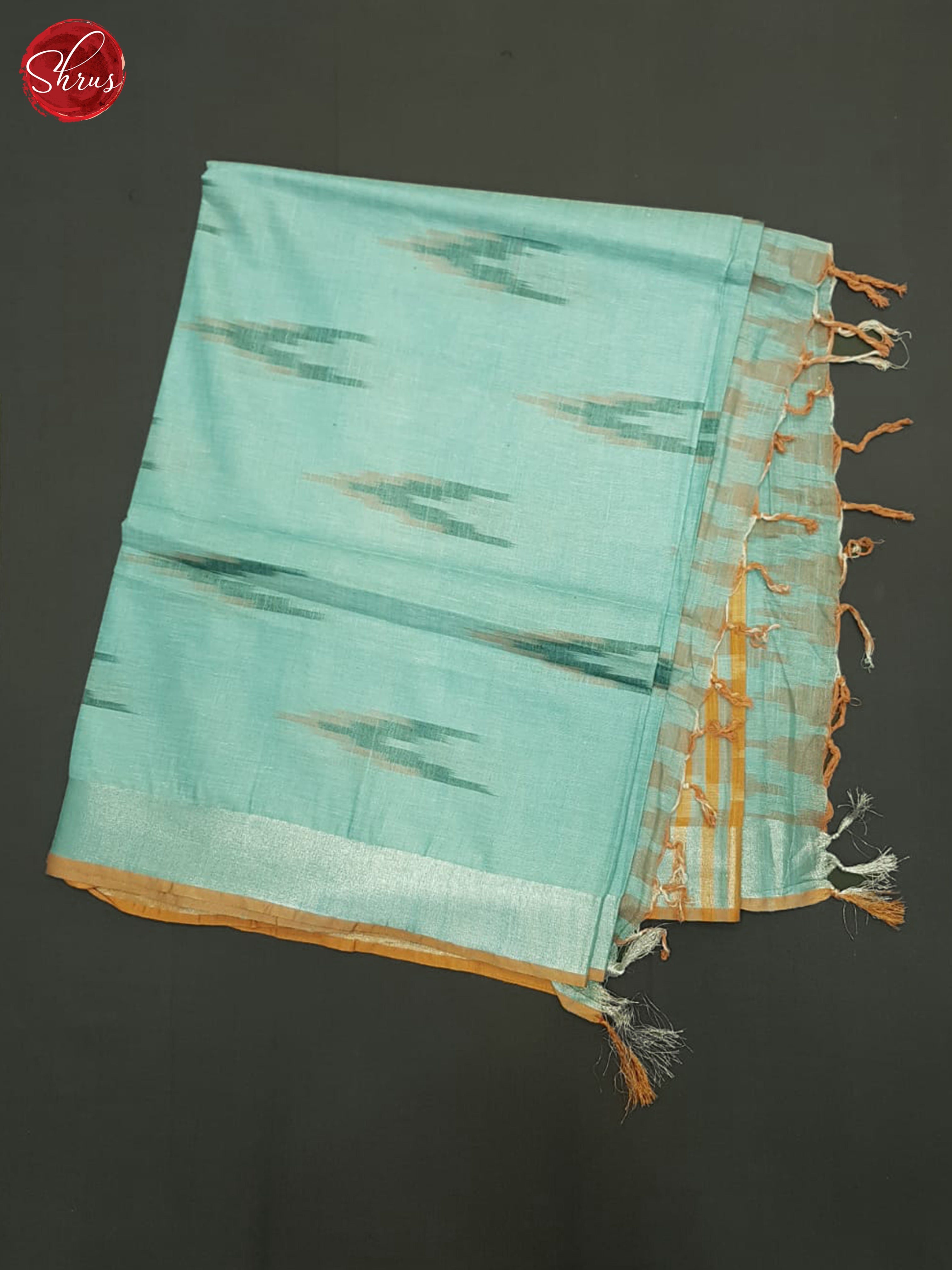 Blue & Orange- Semi Ikkat Saree - Shop on ShrusEternity.com