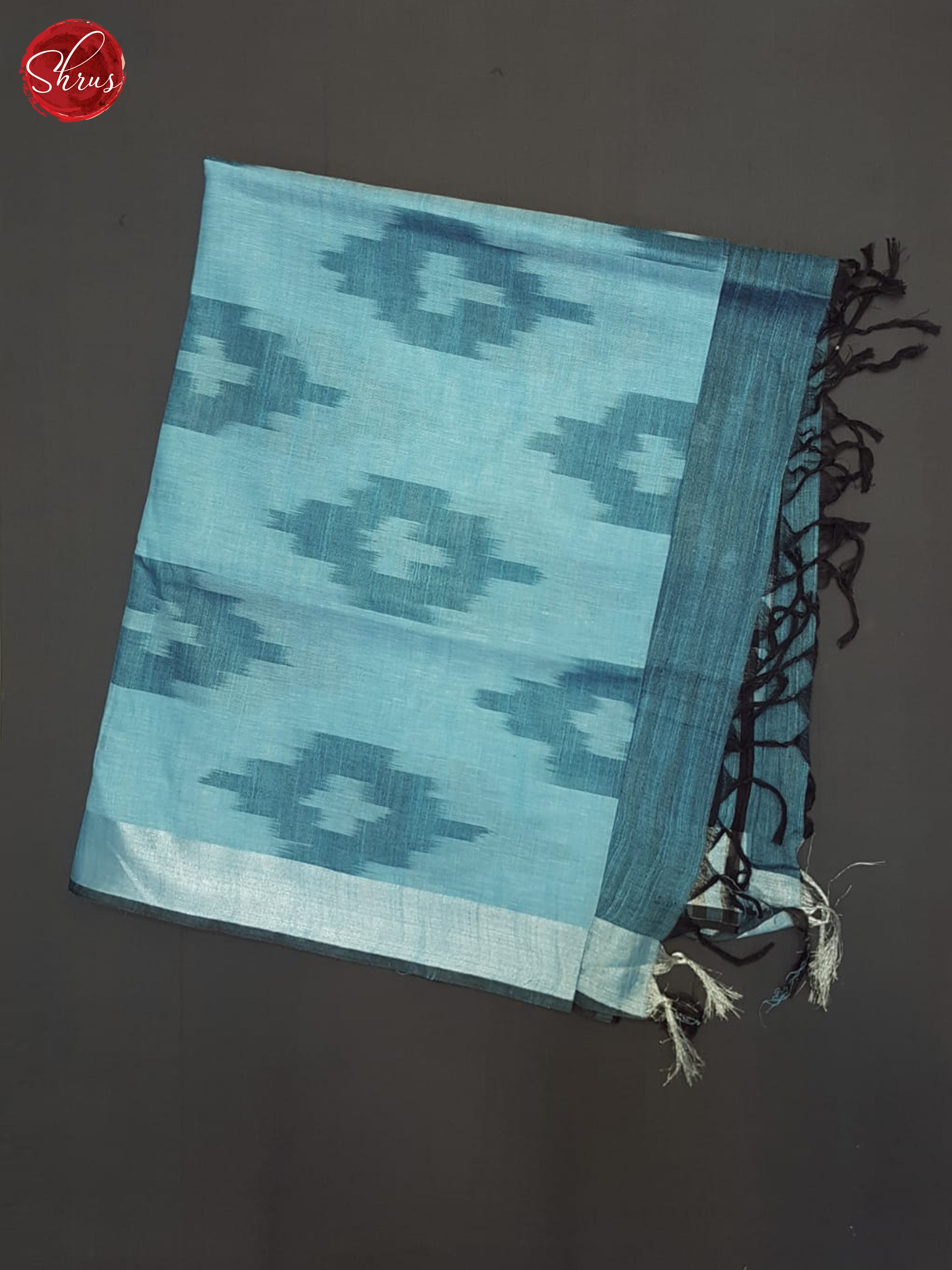 Blue & Black - Semi Ikkat Saree - Shop on ShrusEternity.com