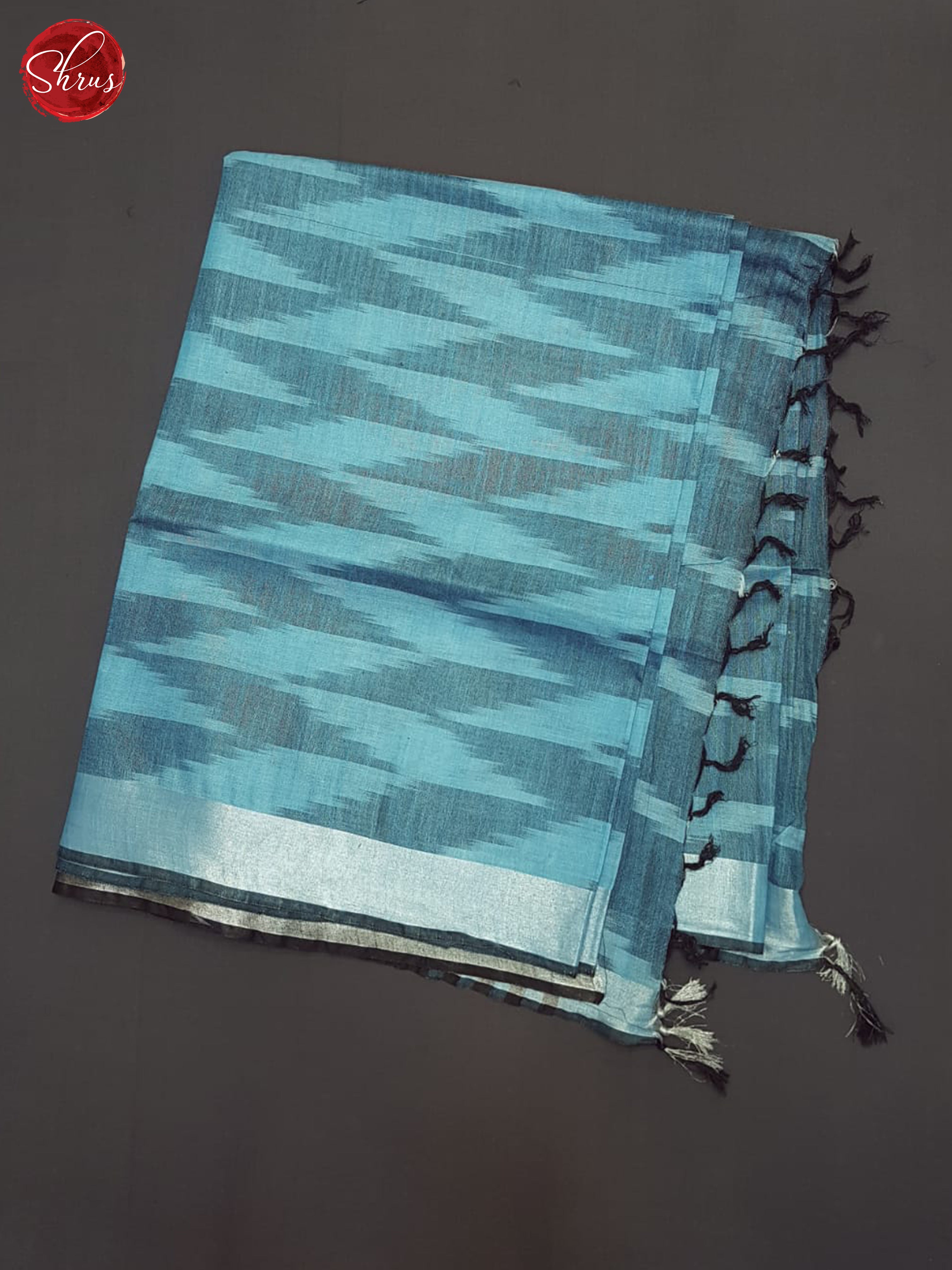 Blue & Black - Semi Ikkat Saree - Shop on ShrusEternity.com