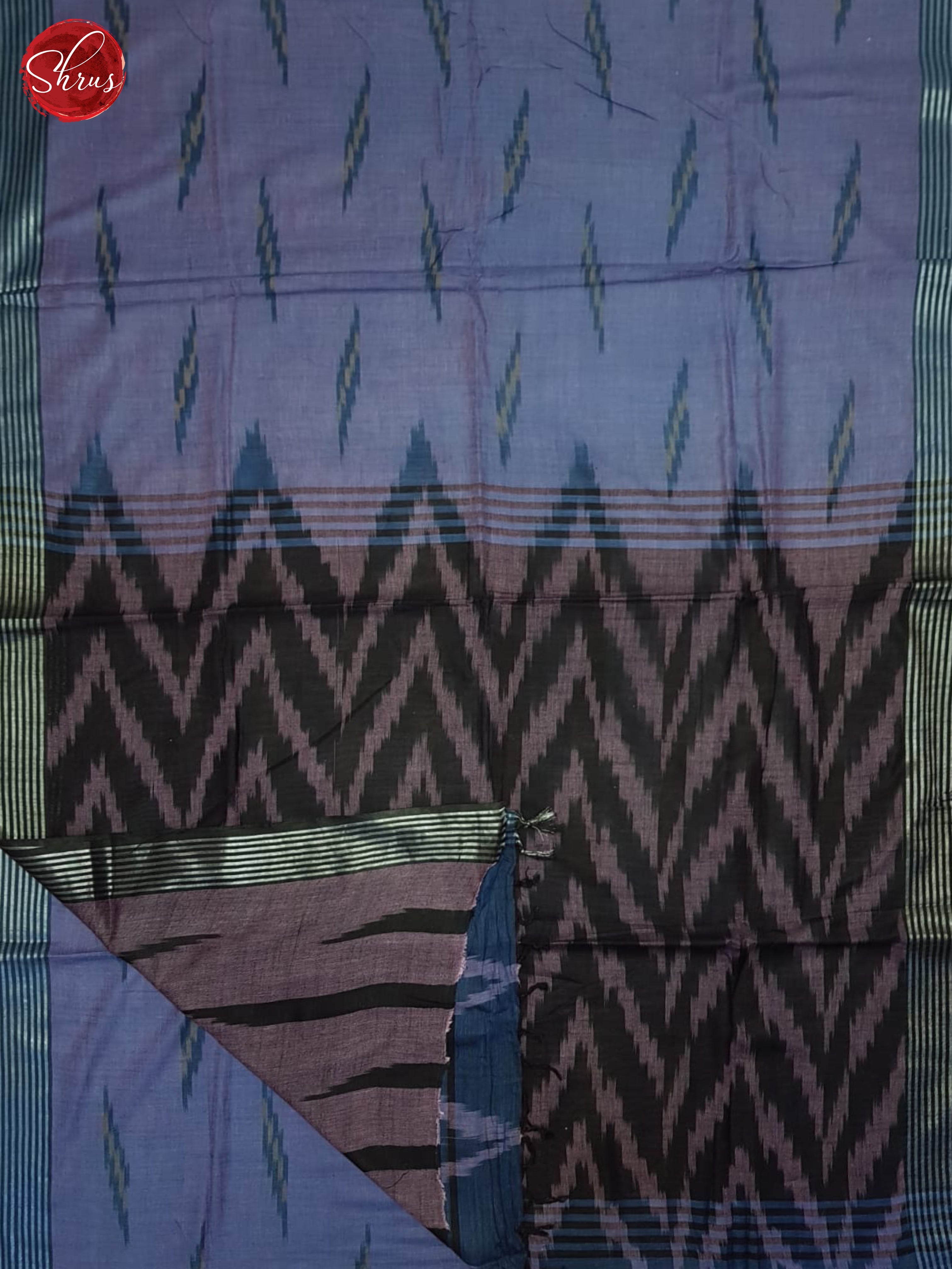 Lavender & Grey - Semi Ikkat Saree - Shop on ShrusEternity.com