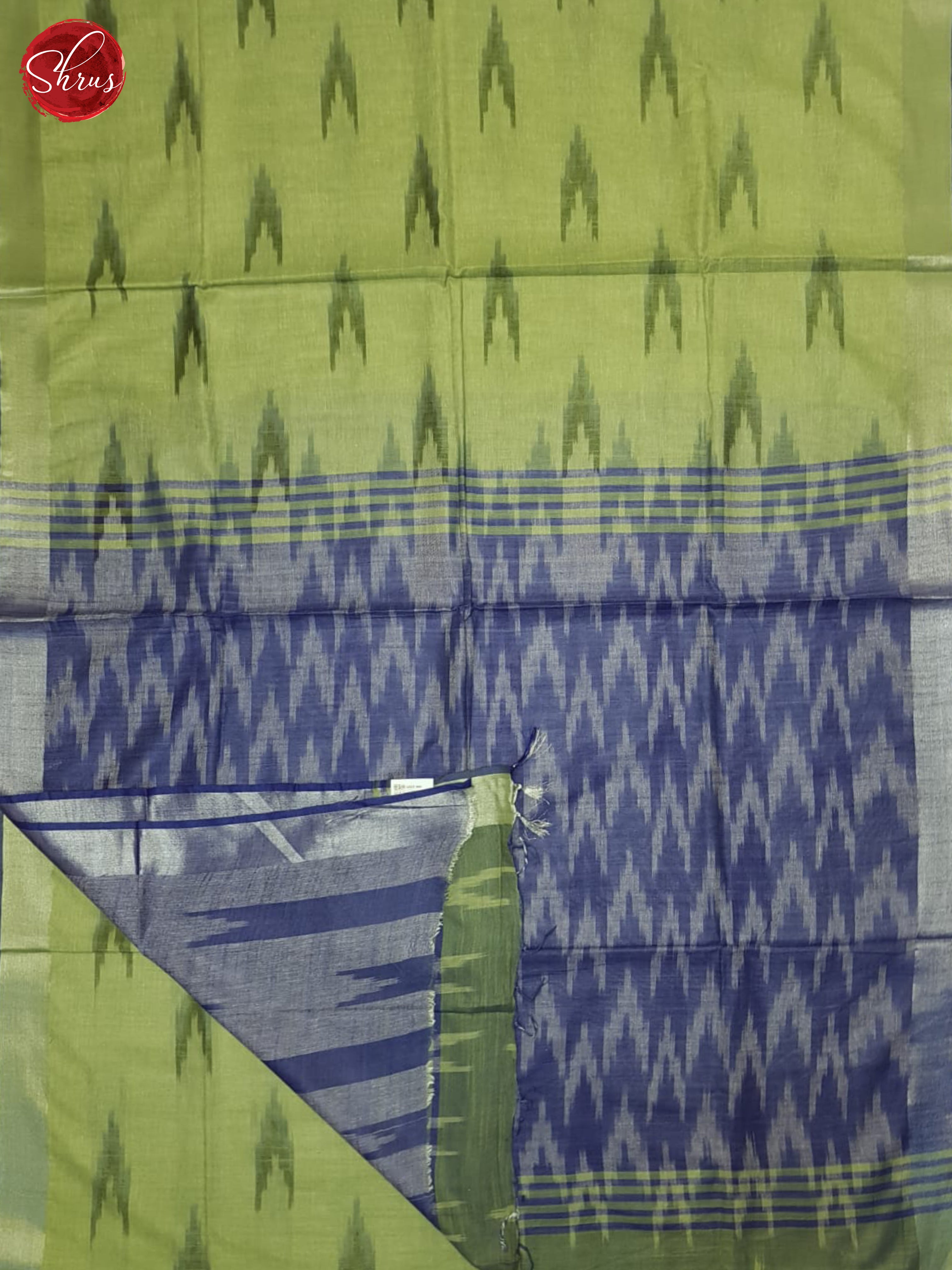 Green & Grey - Semi Ikkat Saree - Shop on ShrusEternity.com