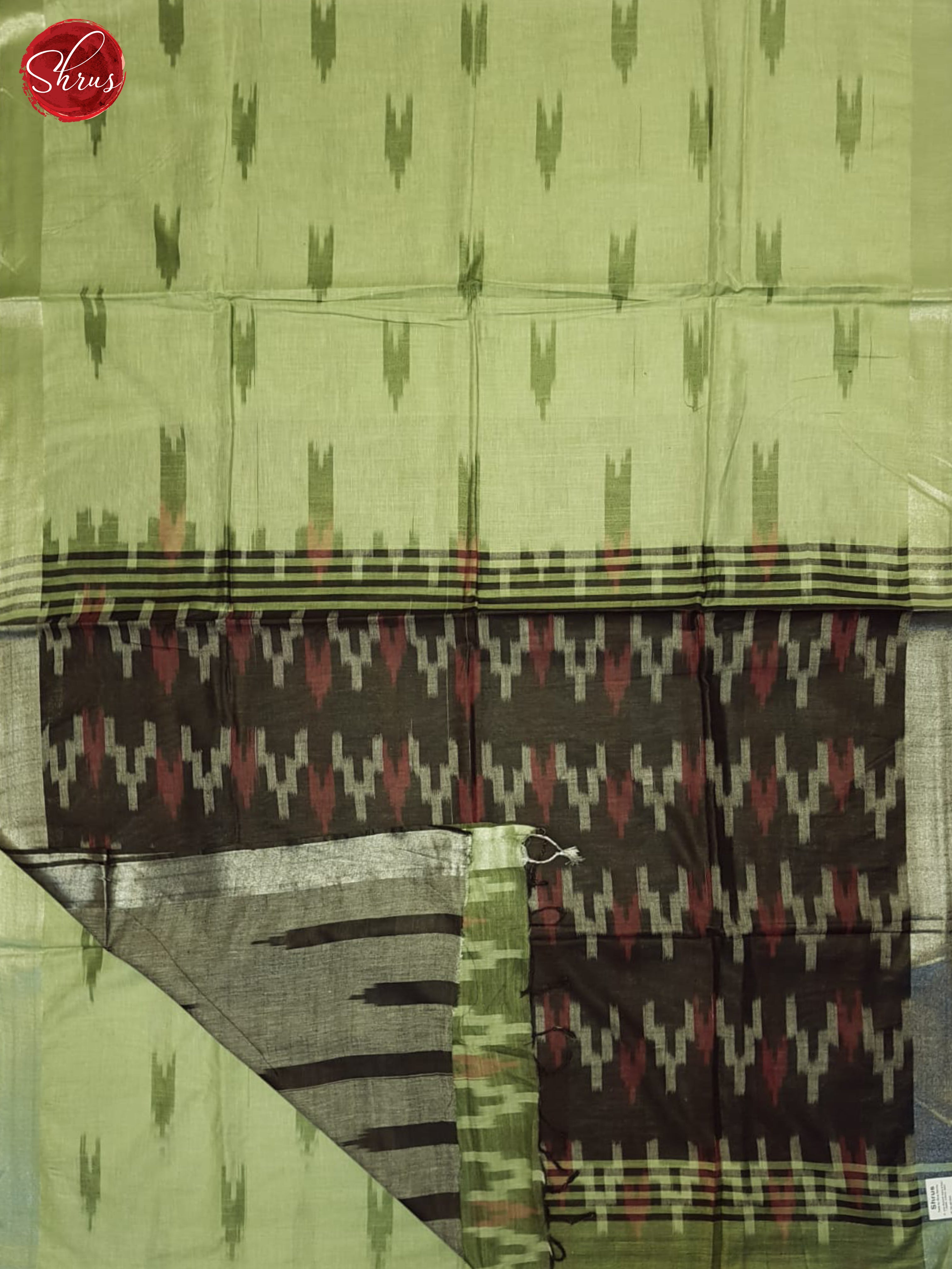 Green & Black - Semi Ikkat Saree - Shop on ShrusEternity.com