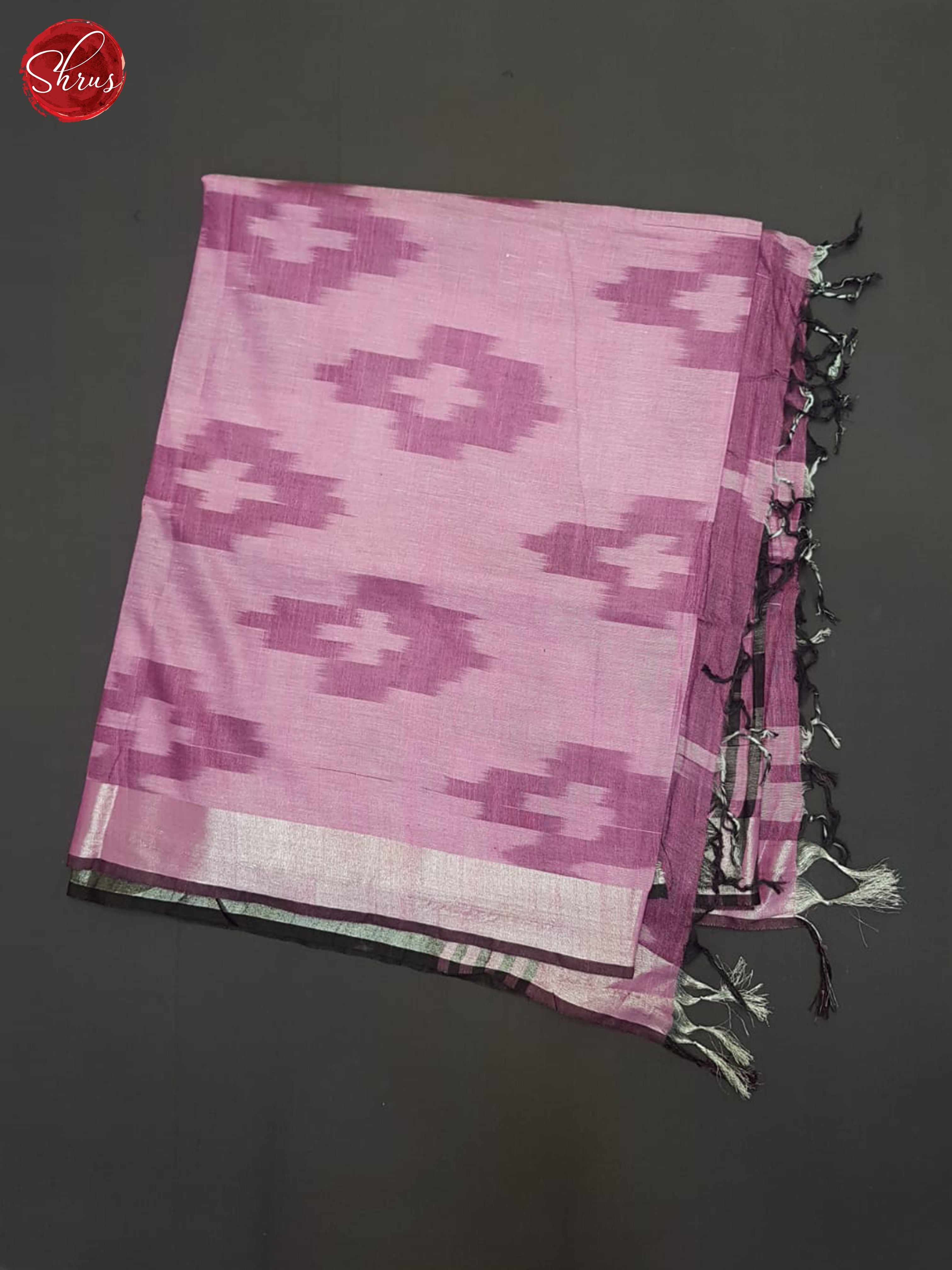 Pink & Black- Semi Ikkat Saree - Shop on ShrusEternity.com