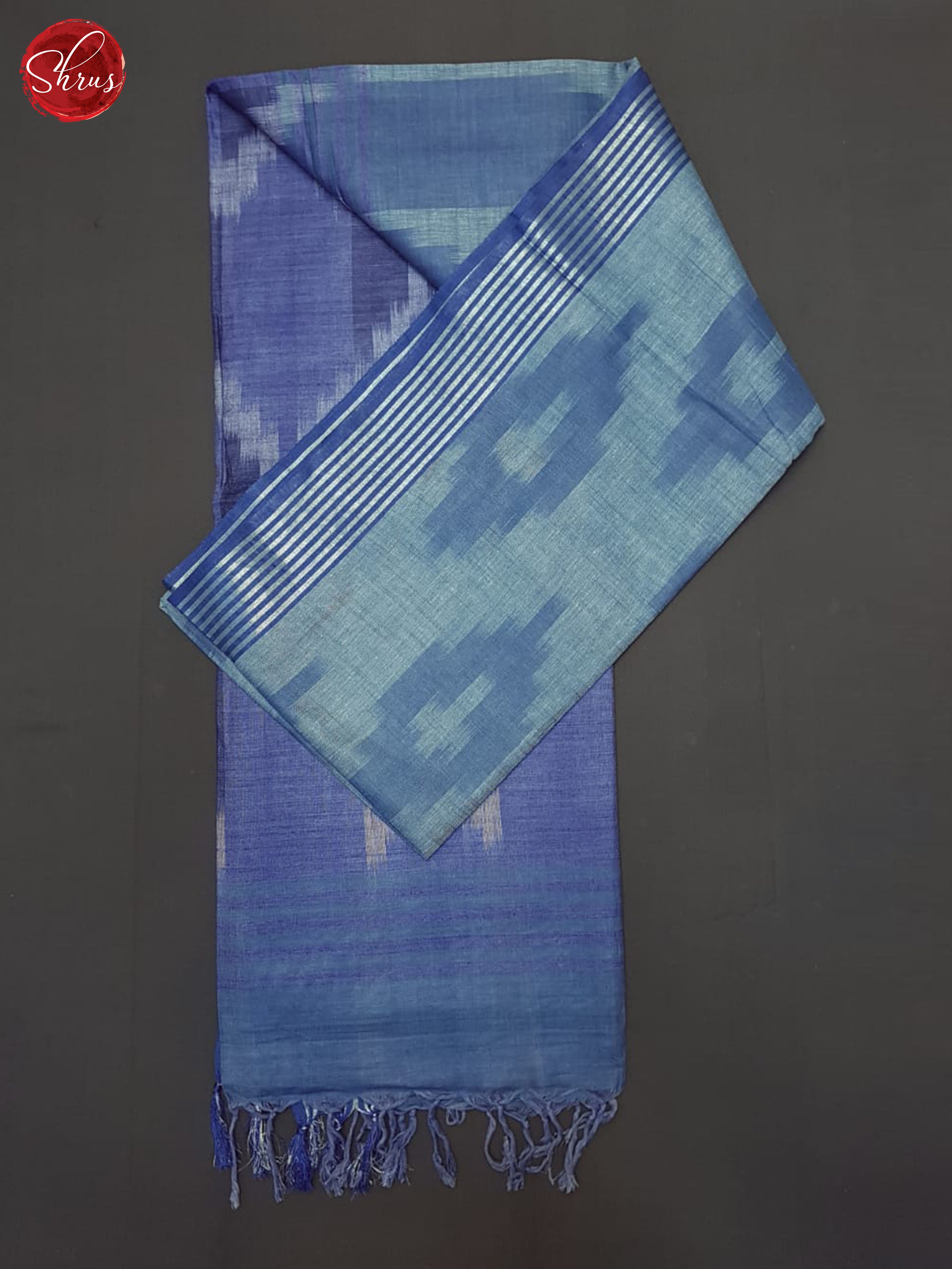 Blue & Lavender - Semi Ikkat Saree - Shop on ShrusEternity.com