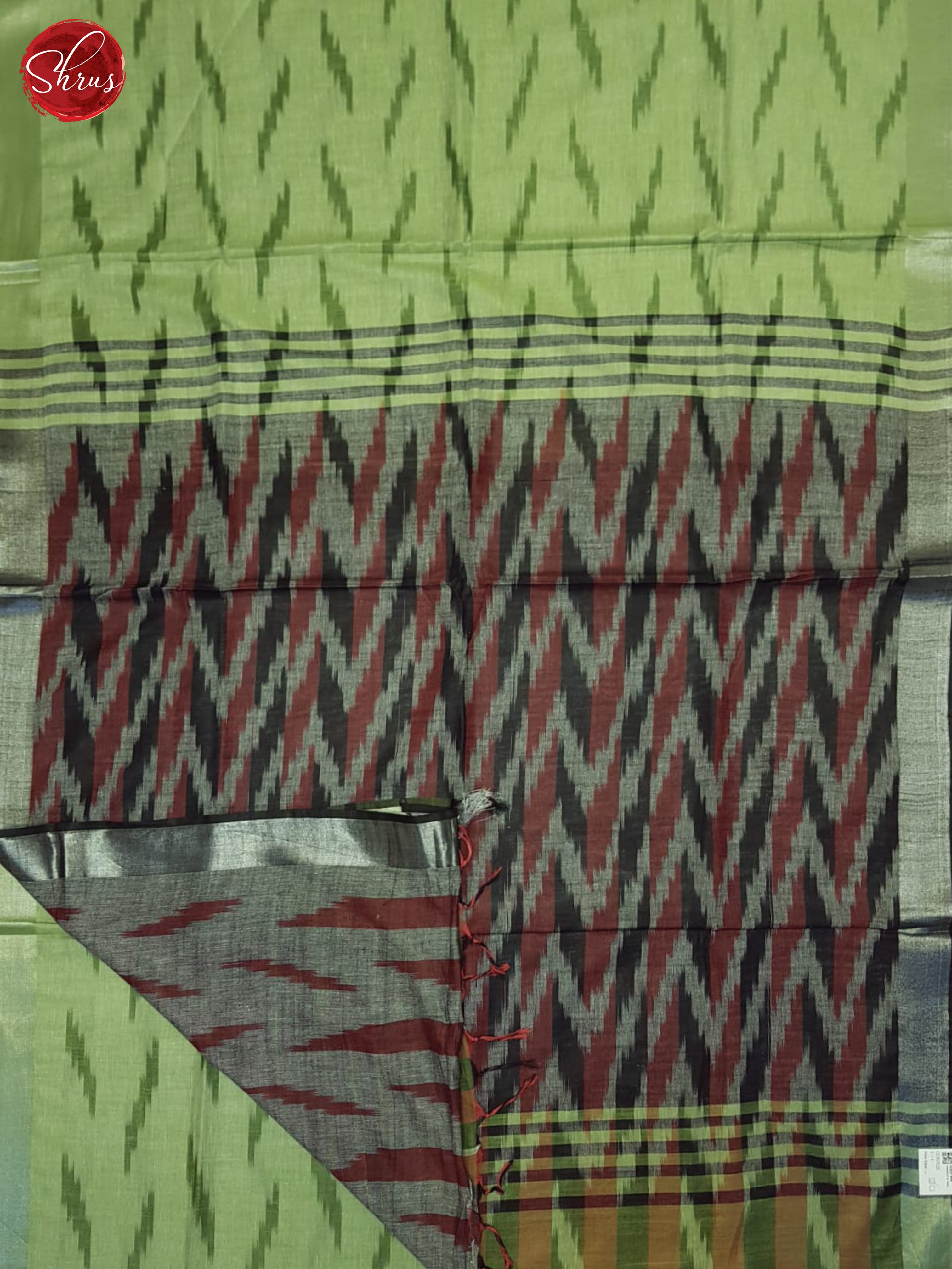 Green & Grey- Semi Ikkat Saree - Shop on ShrusEternity.com