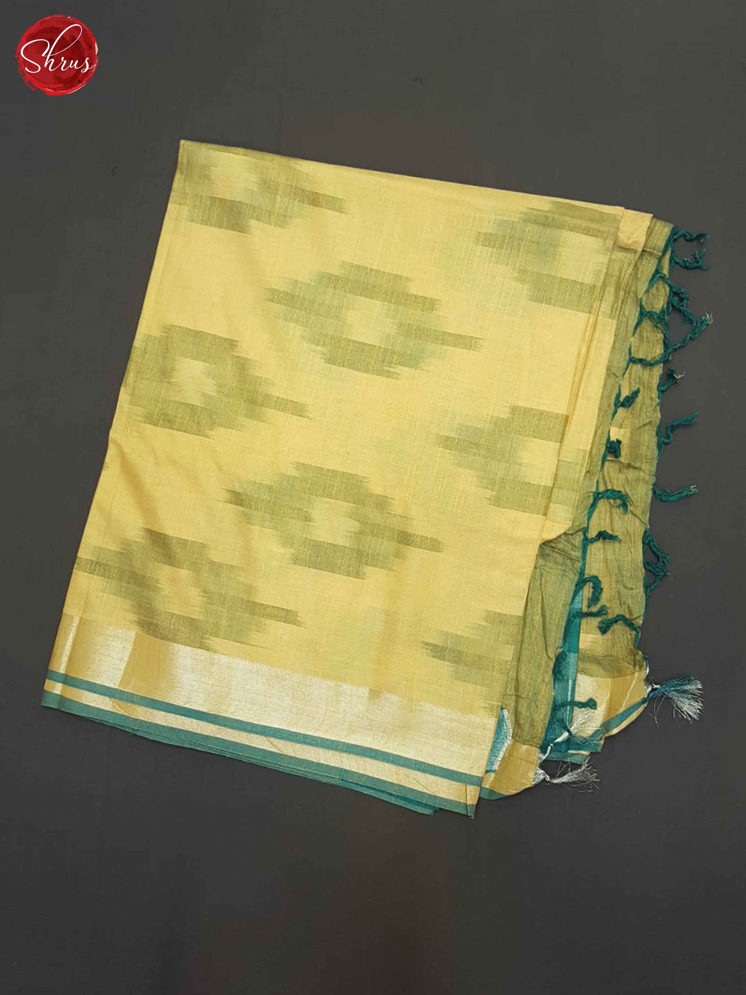 Yellow & Green- Semi Ikkat Saree - Shop on ShrusEternity.com