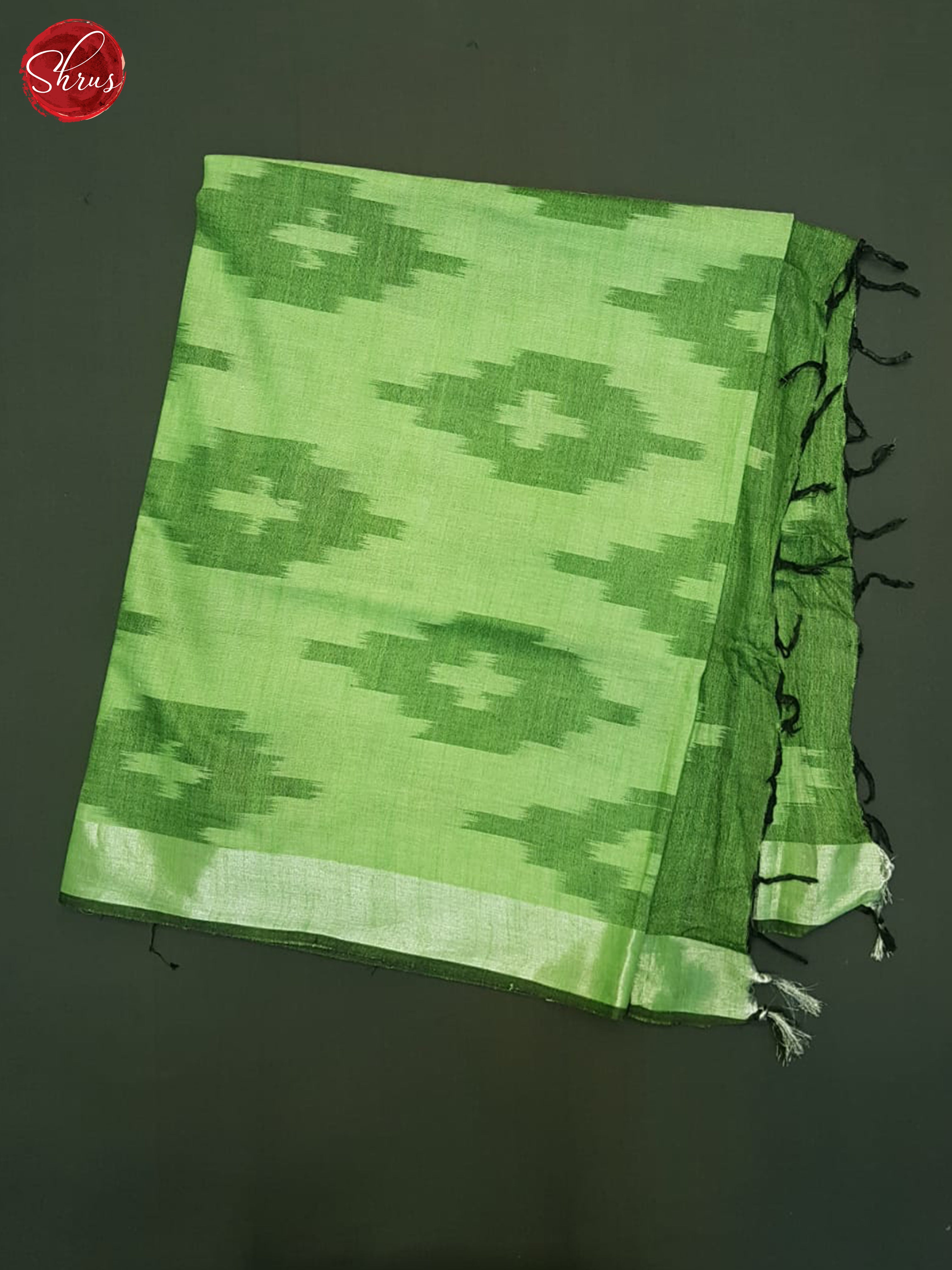 Green & Black - Semi Ikkat Saree - Shop on ShrusEternity.com