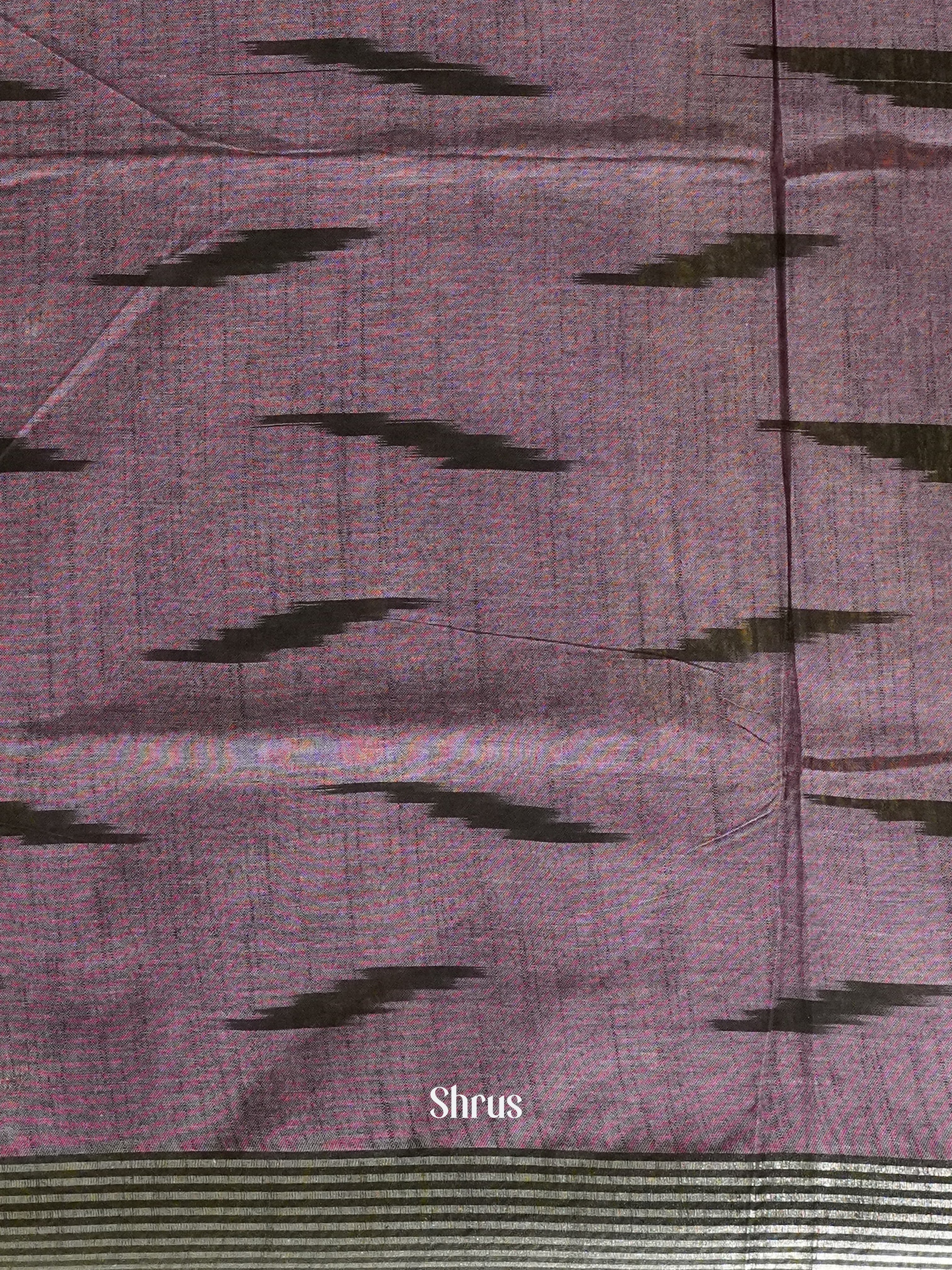 Peach And Dusty Wine-Semi ikkat Saree - Shop on ShrusEternity.com