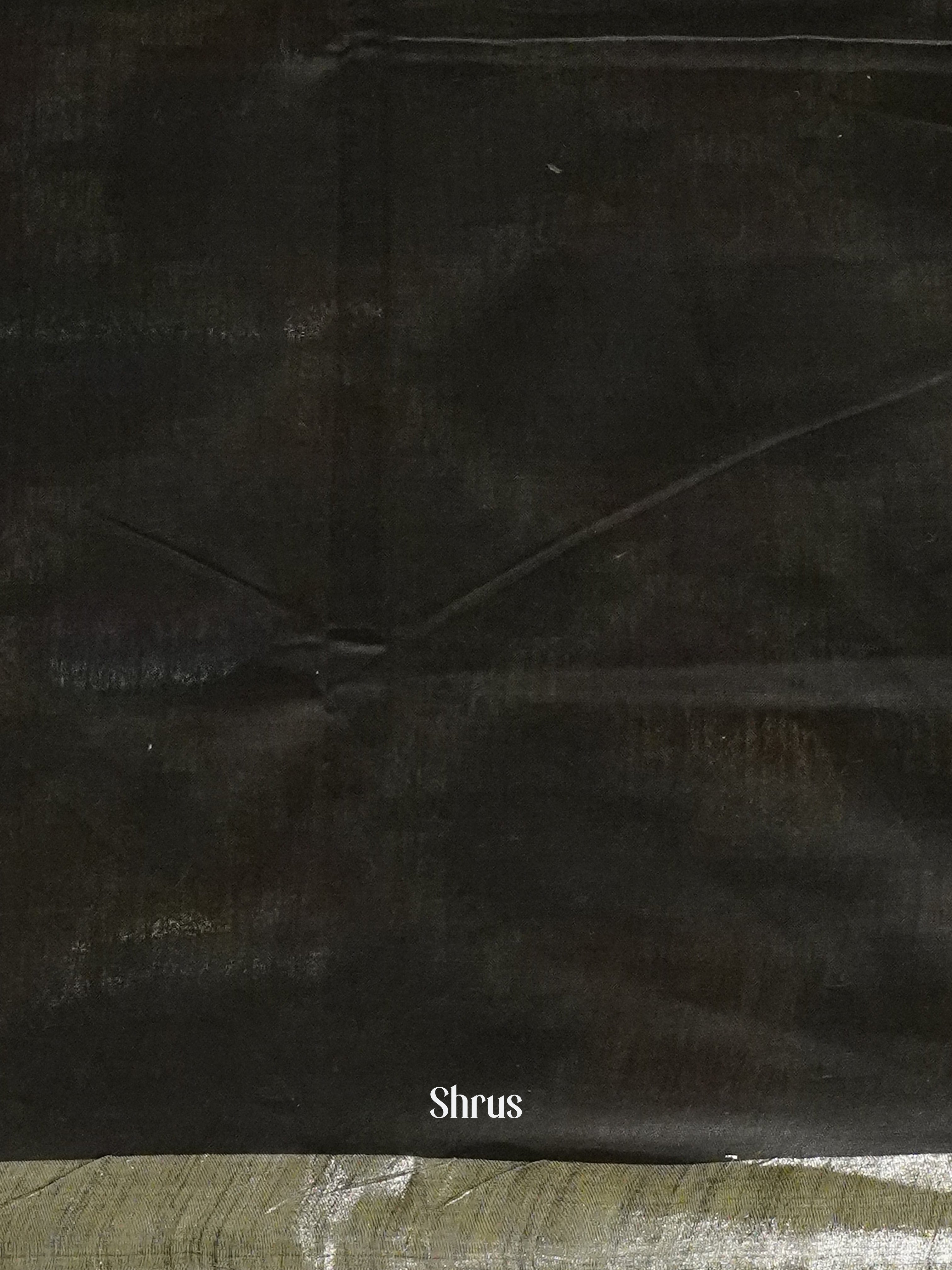 Grey And Black-Semi Ikkat Saree - Shop on ShrusEternity.com