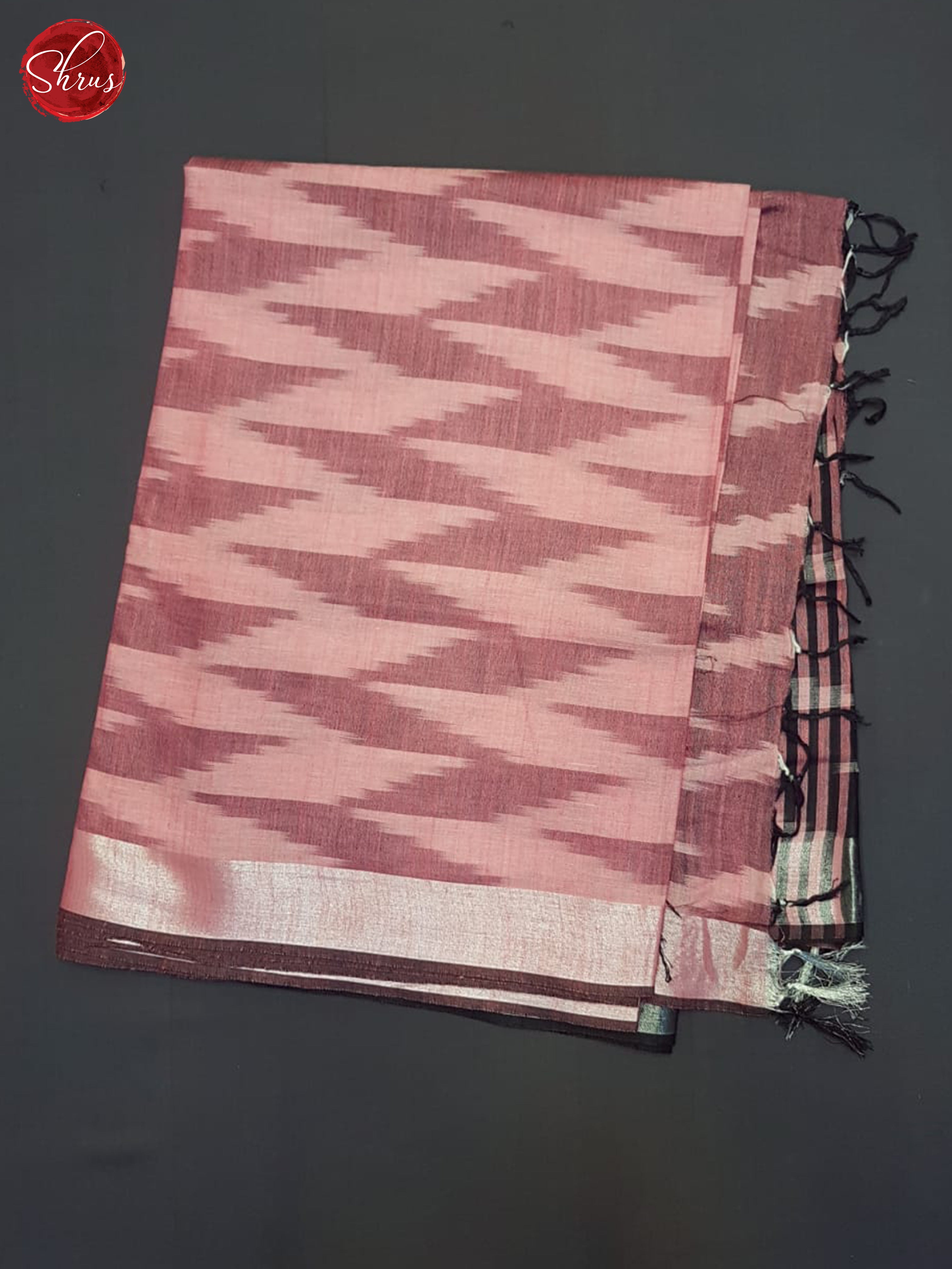 Pink & Black- Semi Ikkat Saree - Shop on ShrusEternity.com