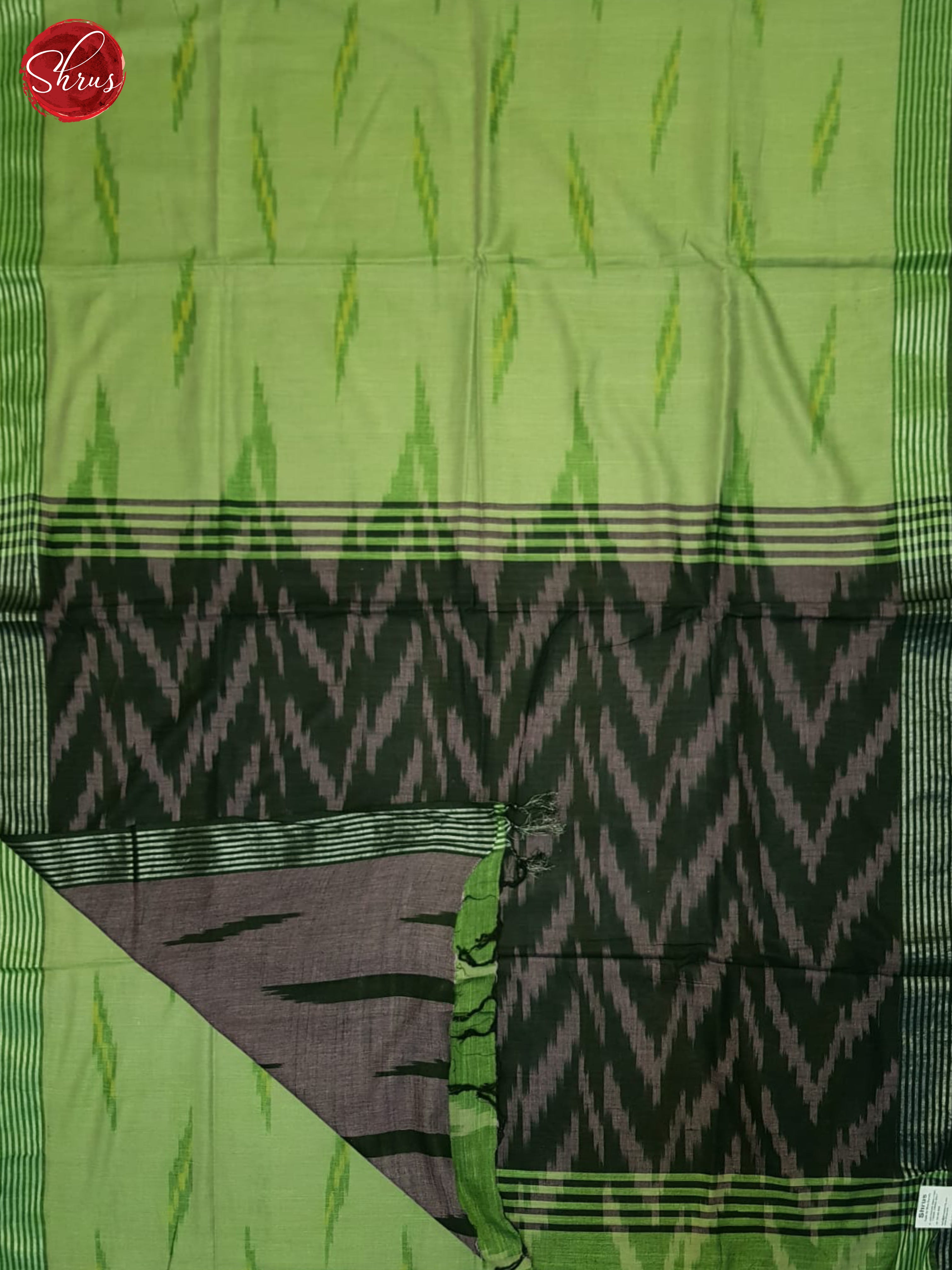 Green And Dusty Purple- Semi Ikkat Saree - Shop on ShrusEternity.com