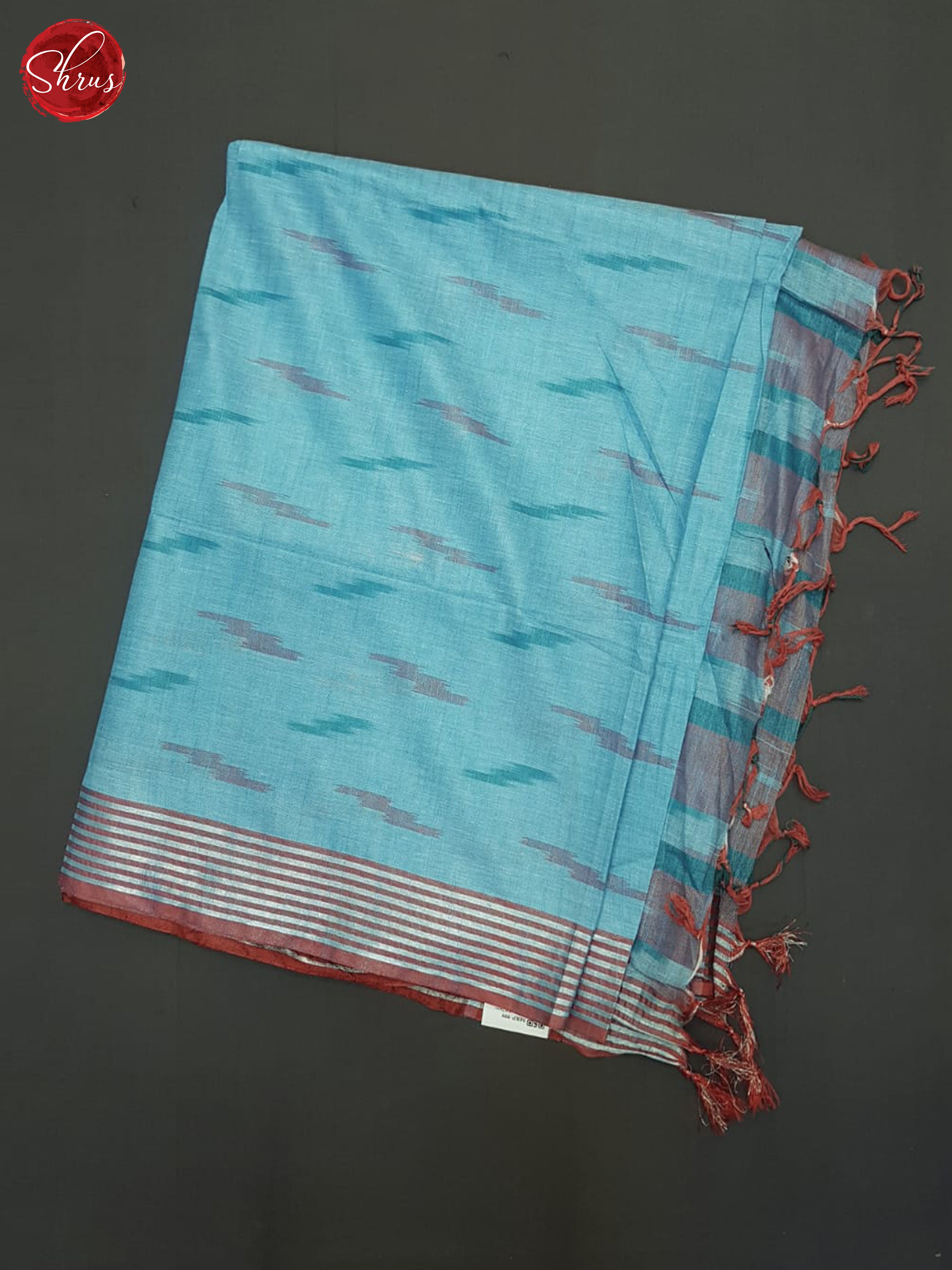 Blue & Grey - Semi Ikkat Saree - Shop on ShrusEternity.com